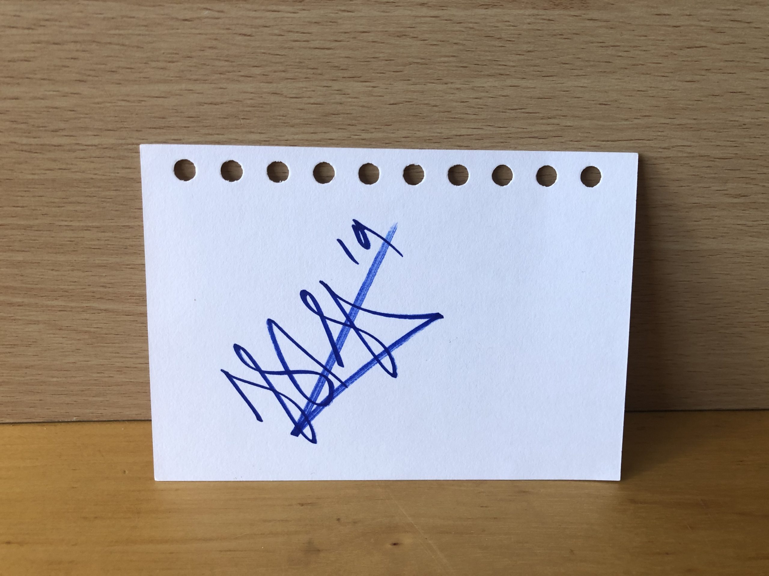 Junior Stanislas Signed White Card Junior Stanislas Signed White Card