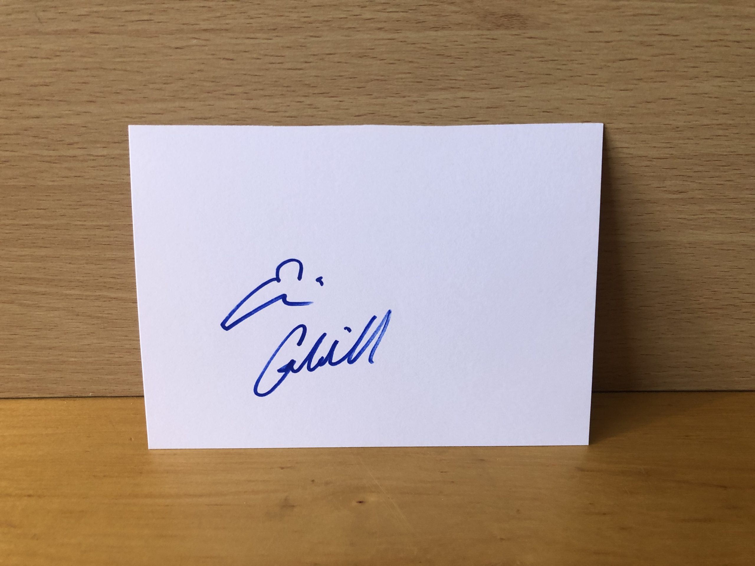 Erin Cahill Signed White Card Erin Cahill Signed White Card