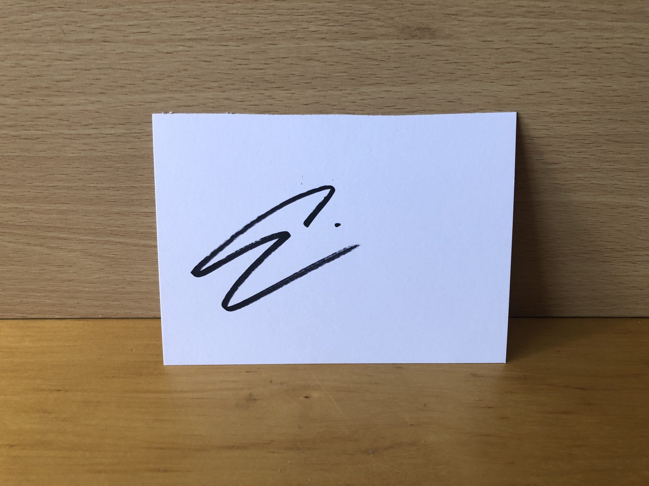 Emily Wickersham Signed White Card Emily Wickersham Signed White Card