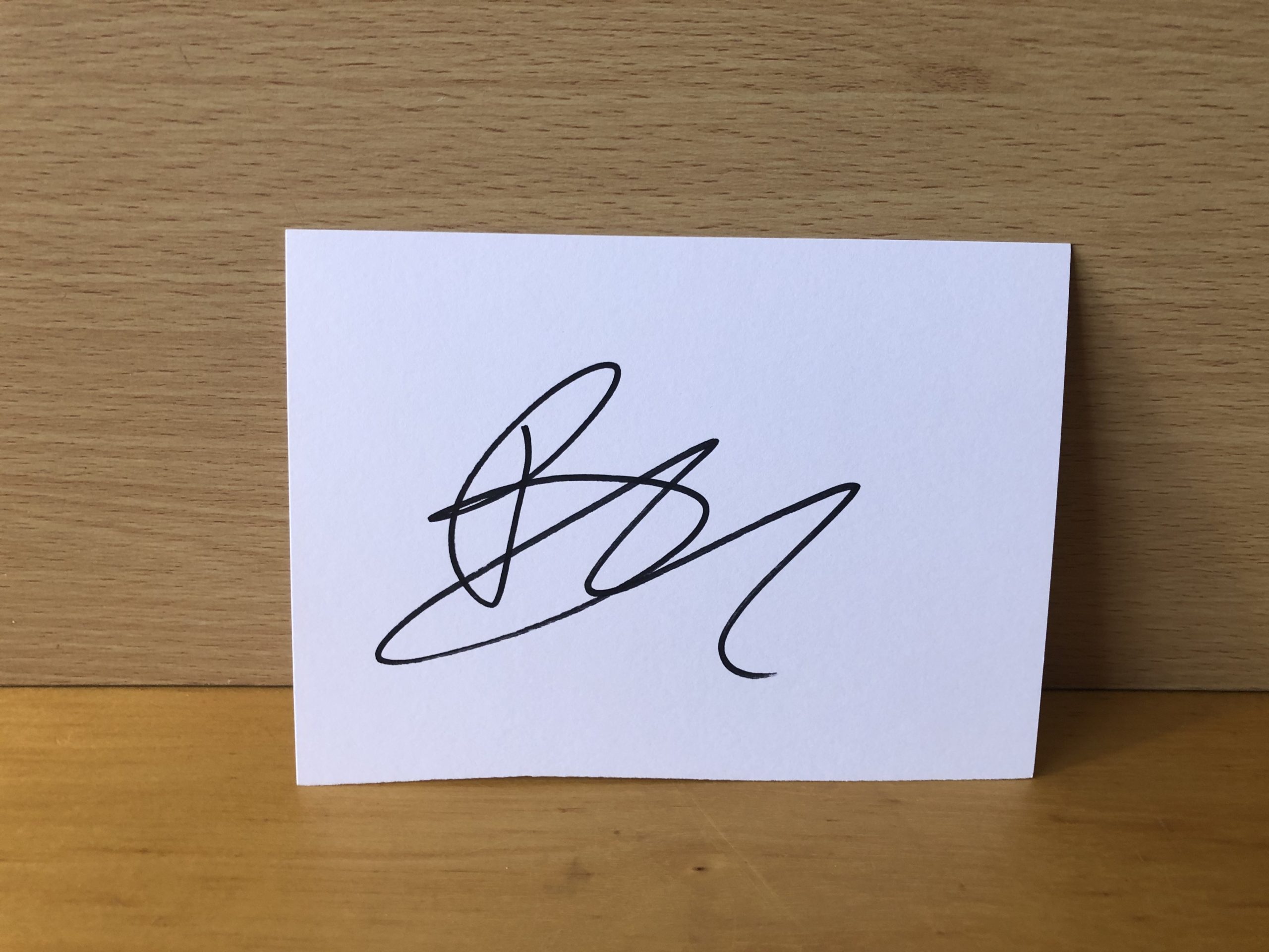 Boy George Signed White Card Boy George Signed White Card