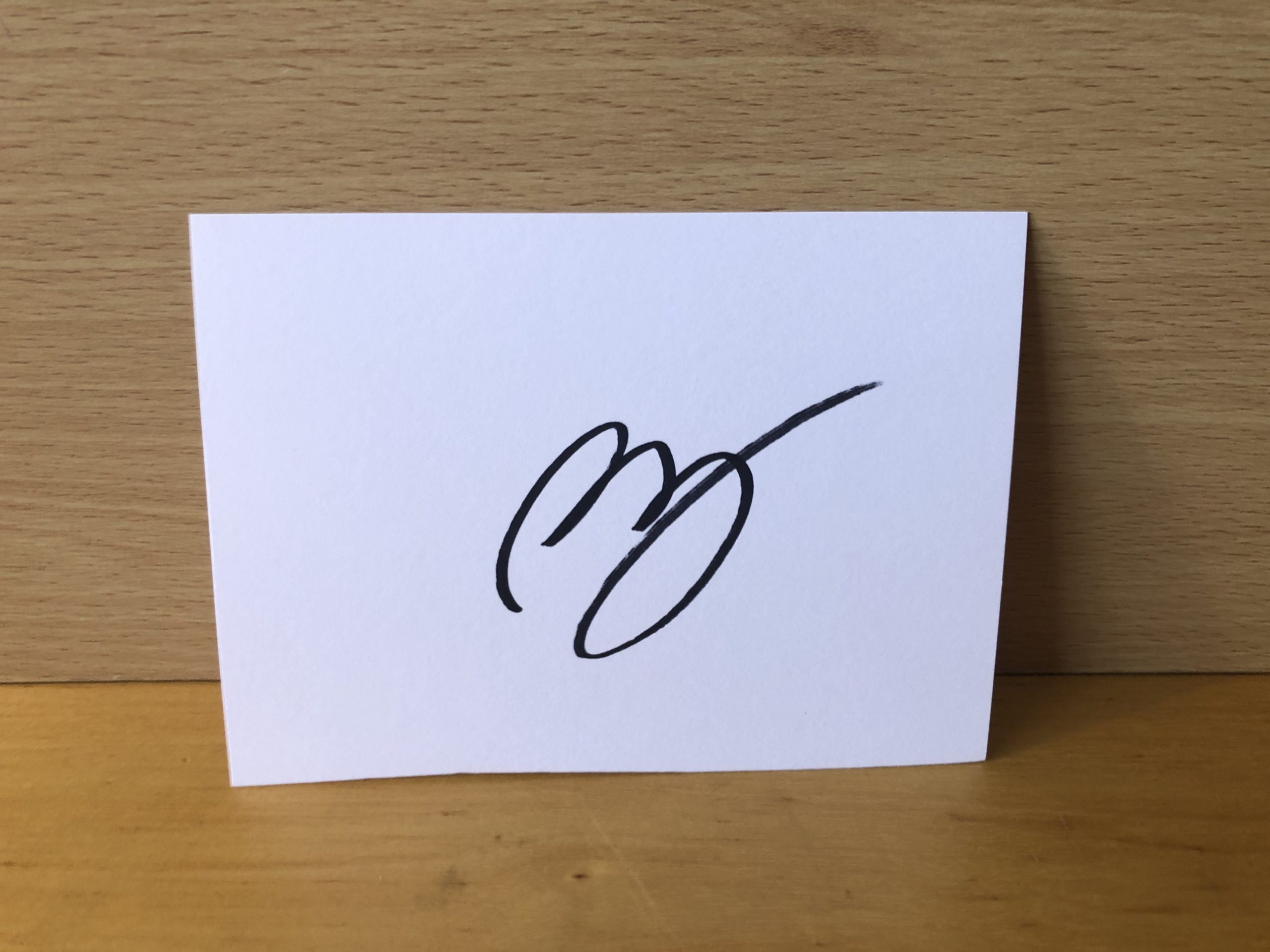 Paul Blackthorne Signed White Card Paul Blackthorne Signed White Card