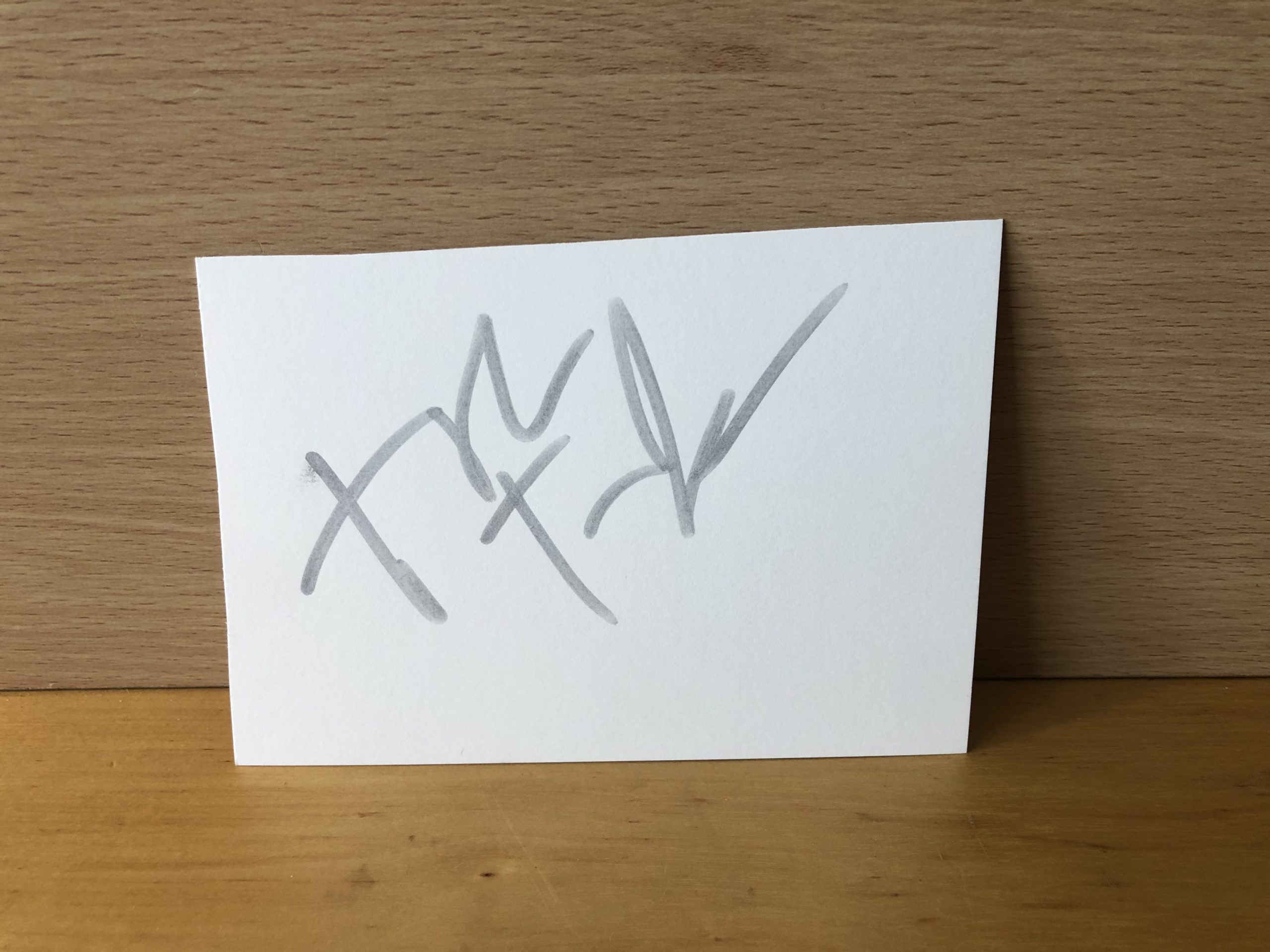 Tinie Tempah Signed White Card Tinie Tempah Signed White Card