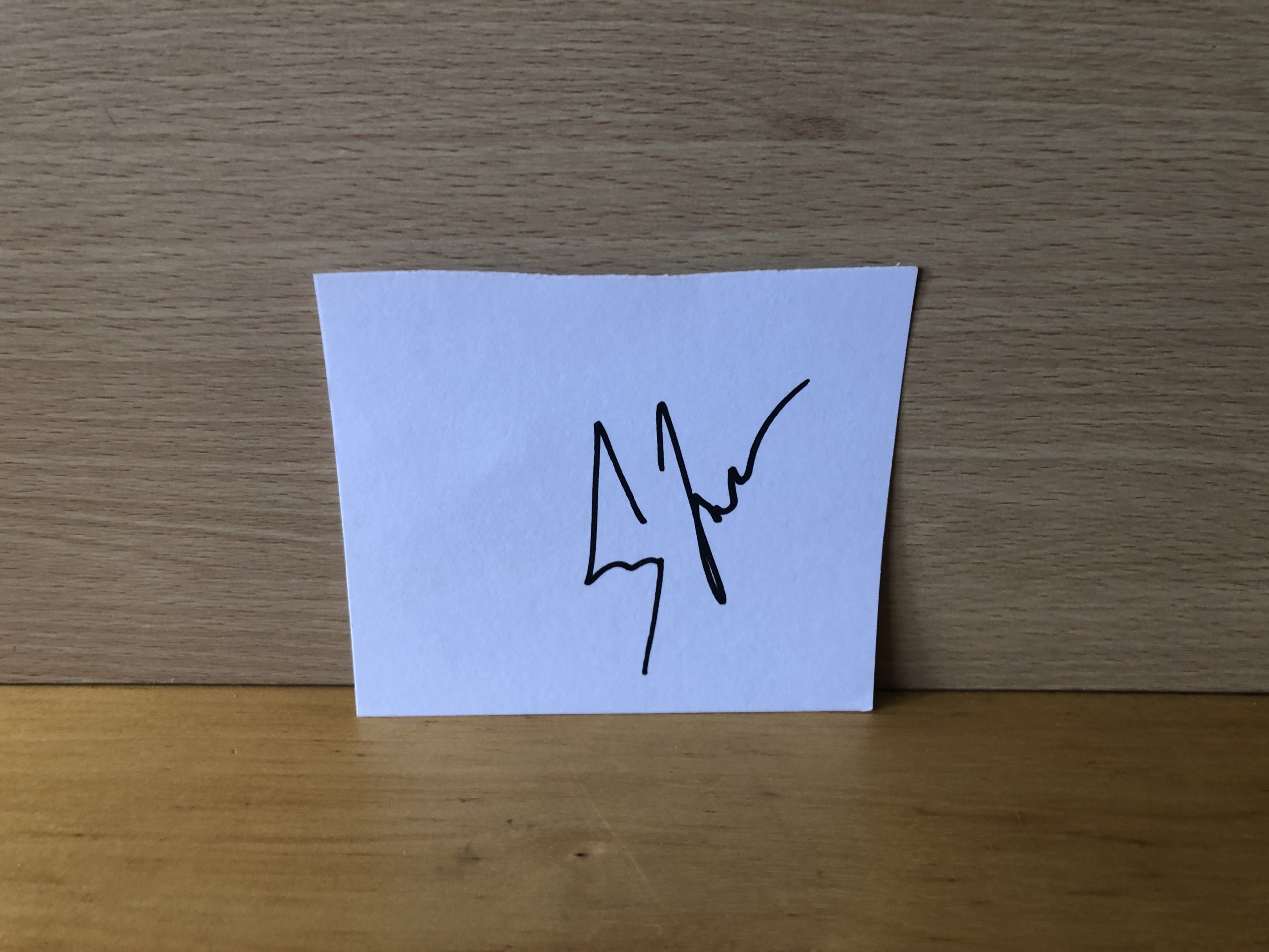 Eva Green Signed White Card Eva Green Signed White Card