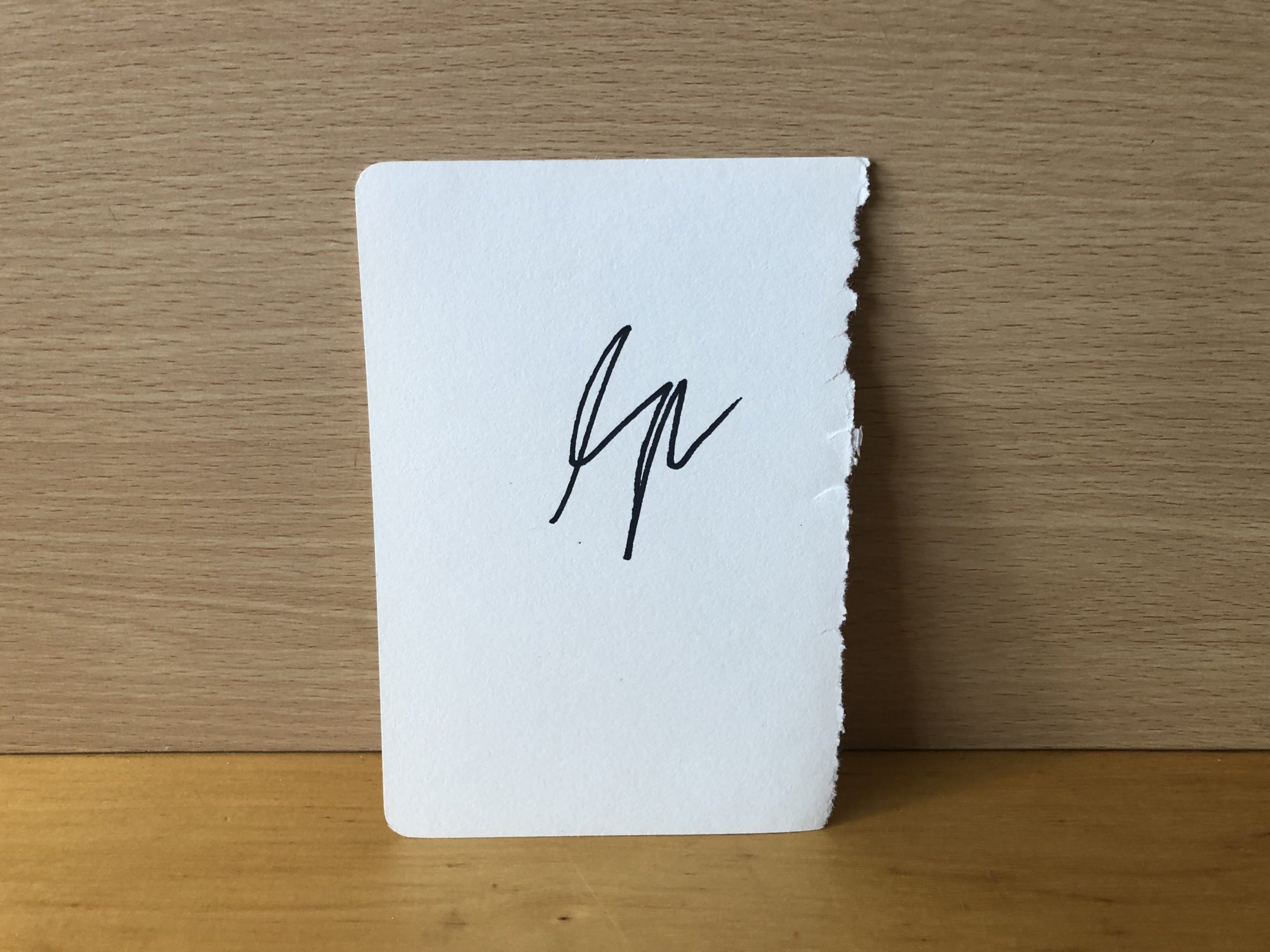 Eric Bana Signed White Card Eric Bana Signed White Card