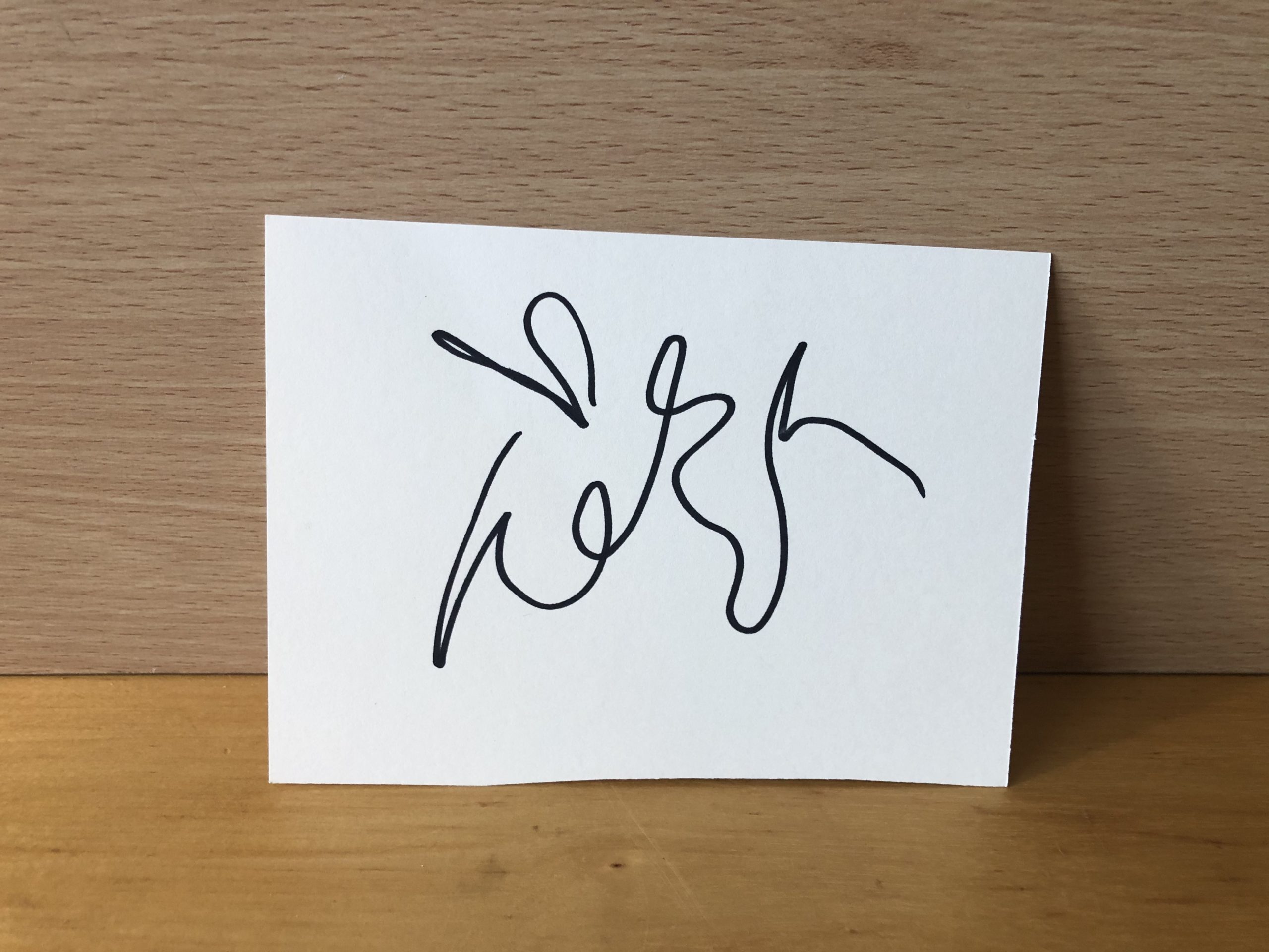 Adele Signed White Card Adele Signed White Card