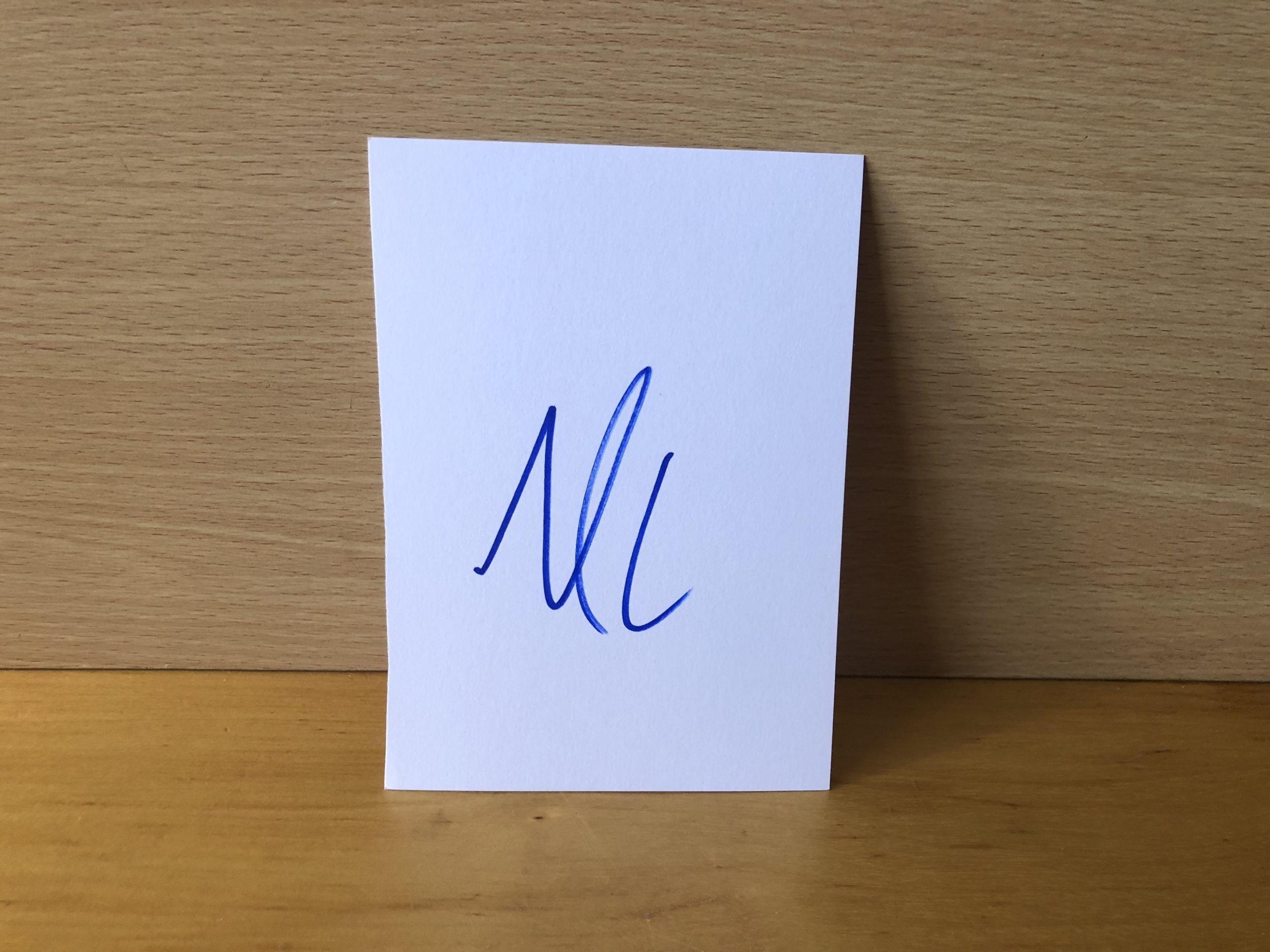 Mariah Carey Signed White Card Mariah Carey Signed White Card