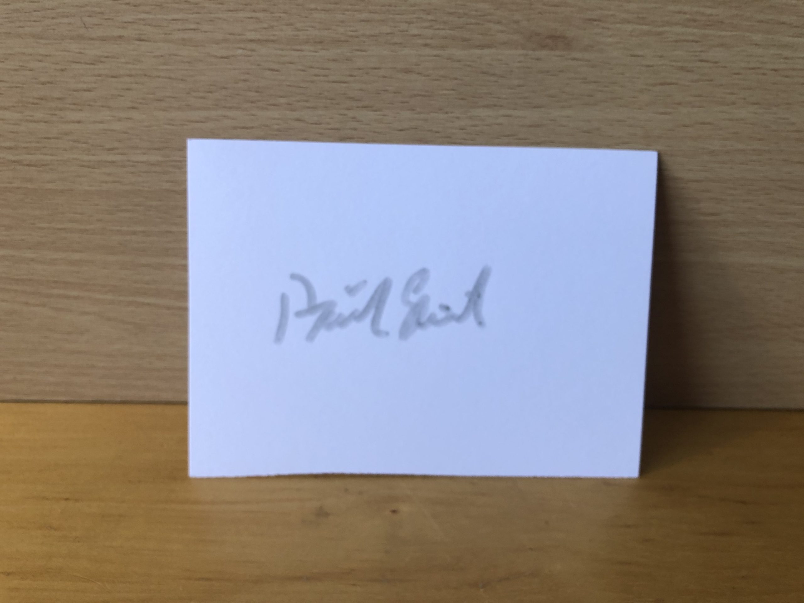 Patrick Stewart Signed White Card Patrick Stewart Signed White Card