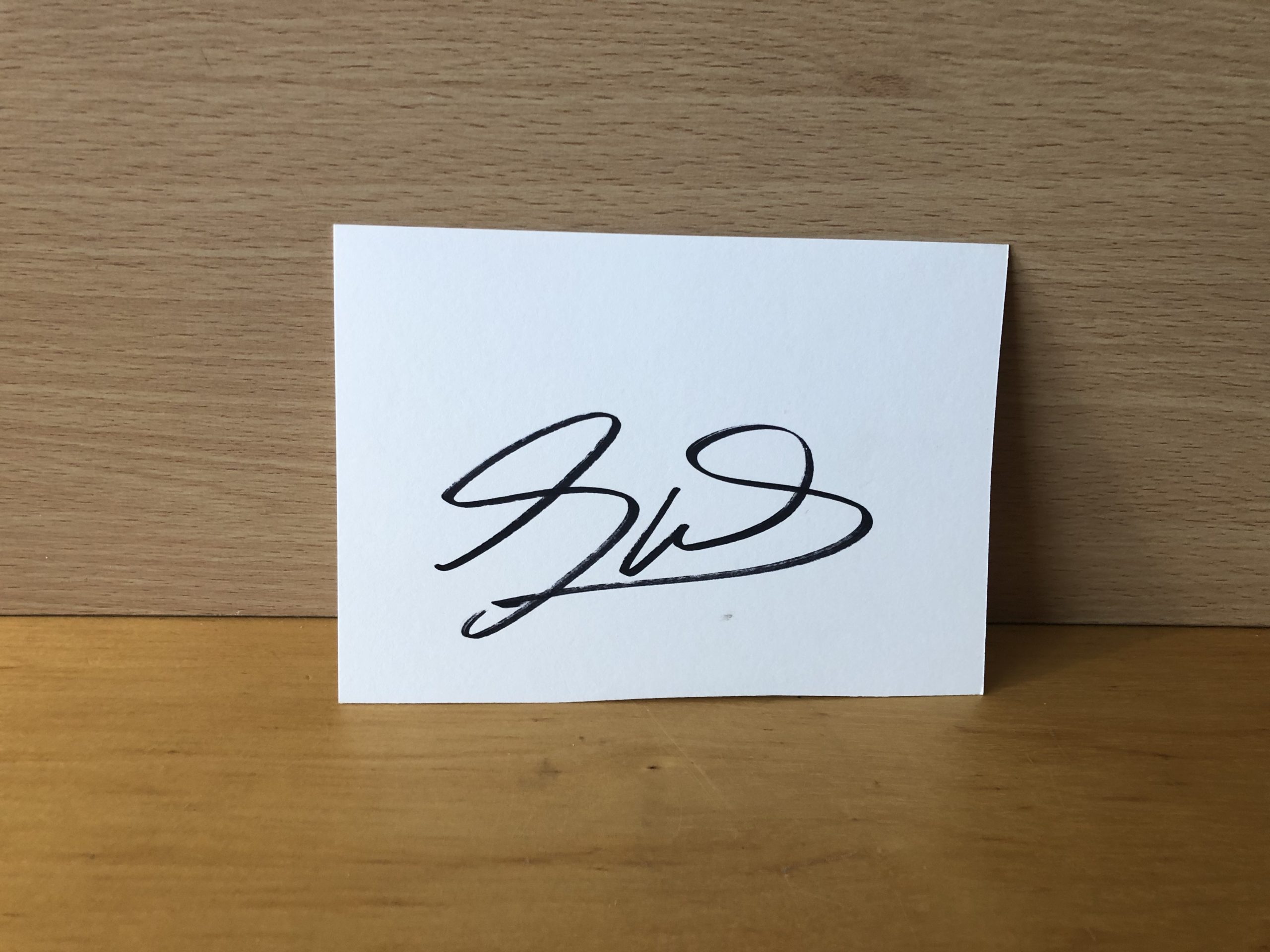 Sheamus Signed White Card Sheamus Signed White Card