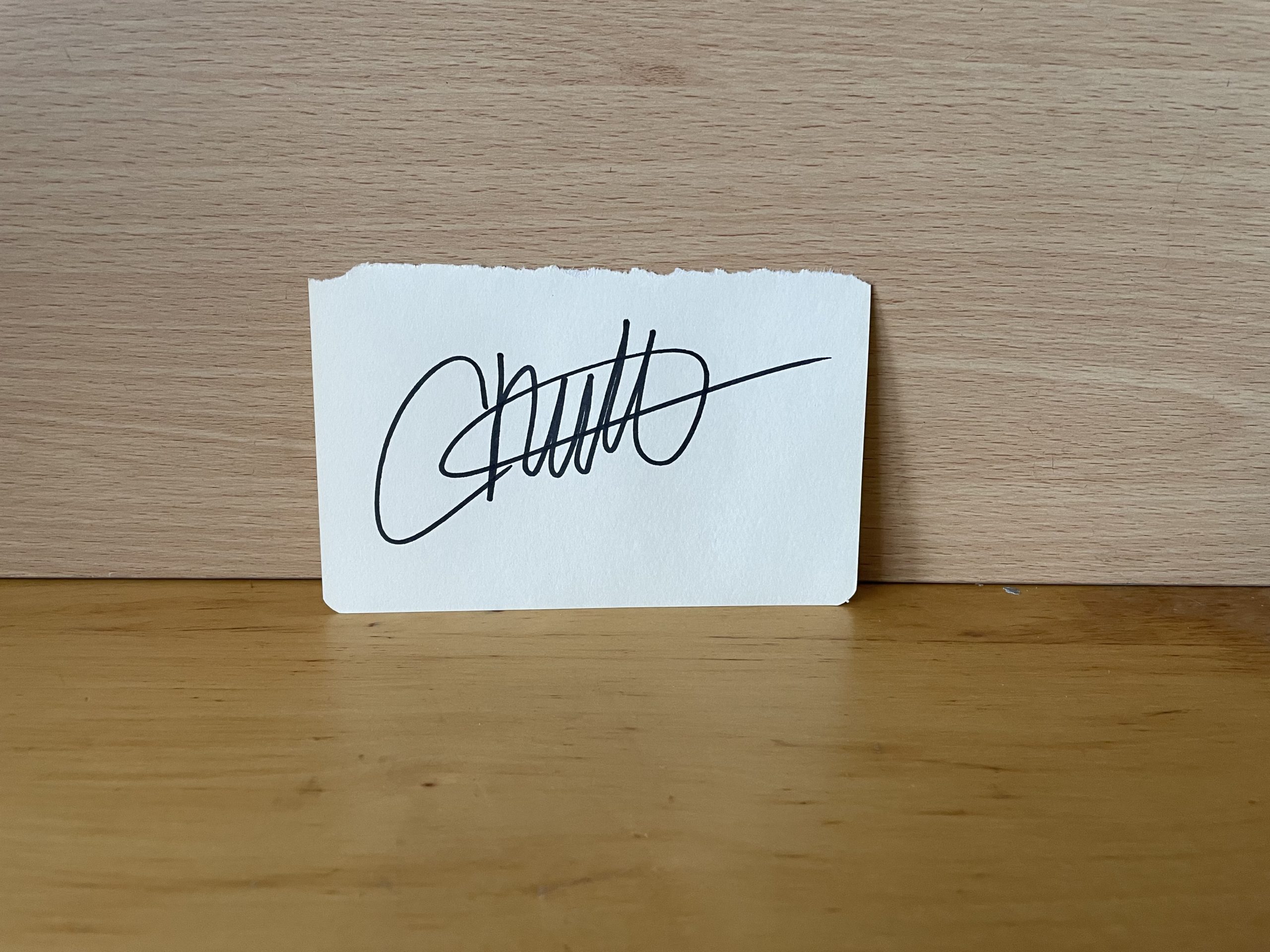 Christina Applegate Signed White Card Christina Applegate Signed White Card
