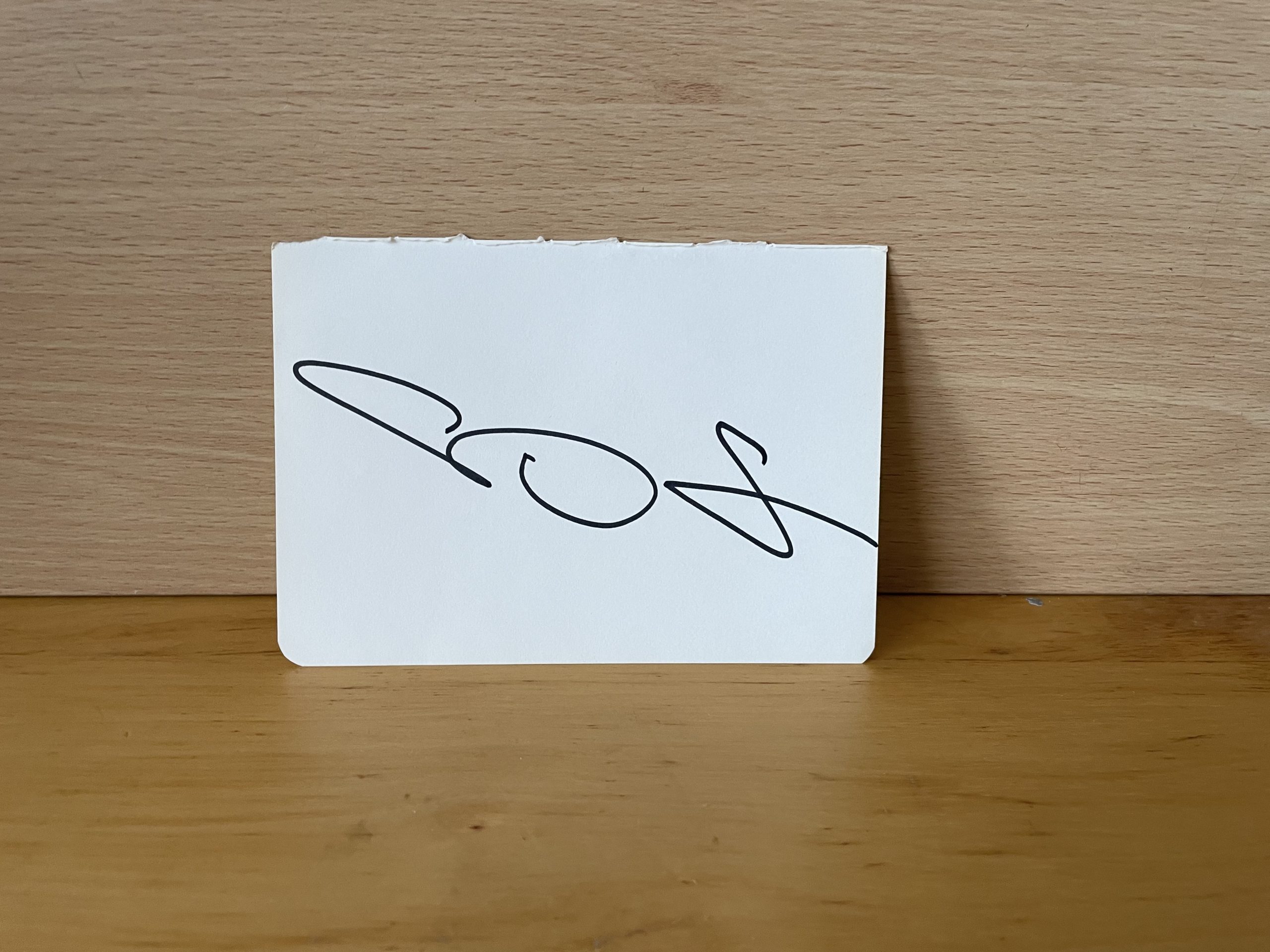 Megan Fox Signed White Card Megan Fox Signed White Card