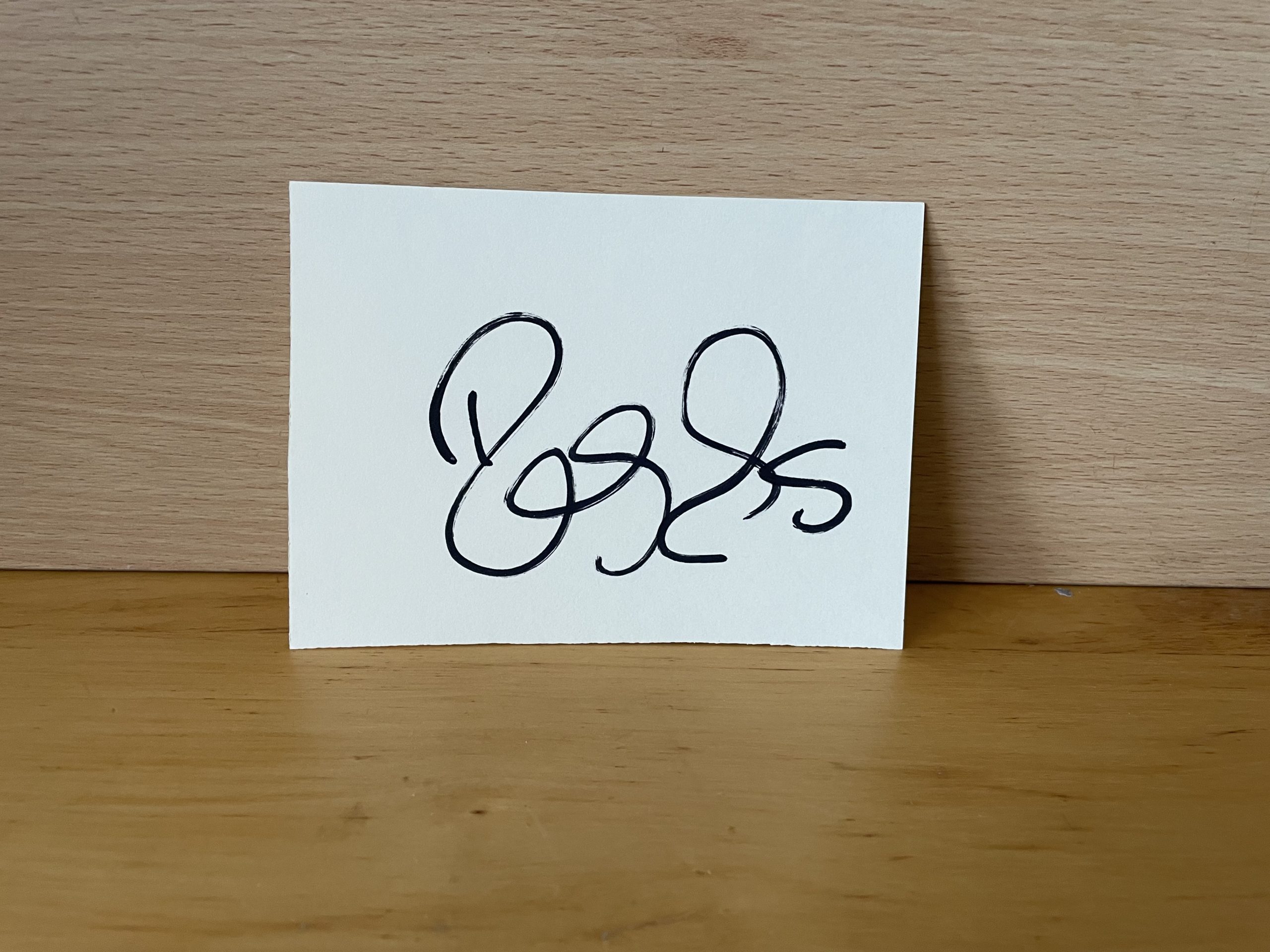 Roger Federer Signed White Card Roger Federer Signed White Card