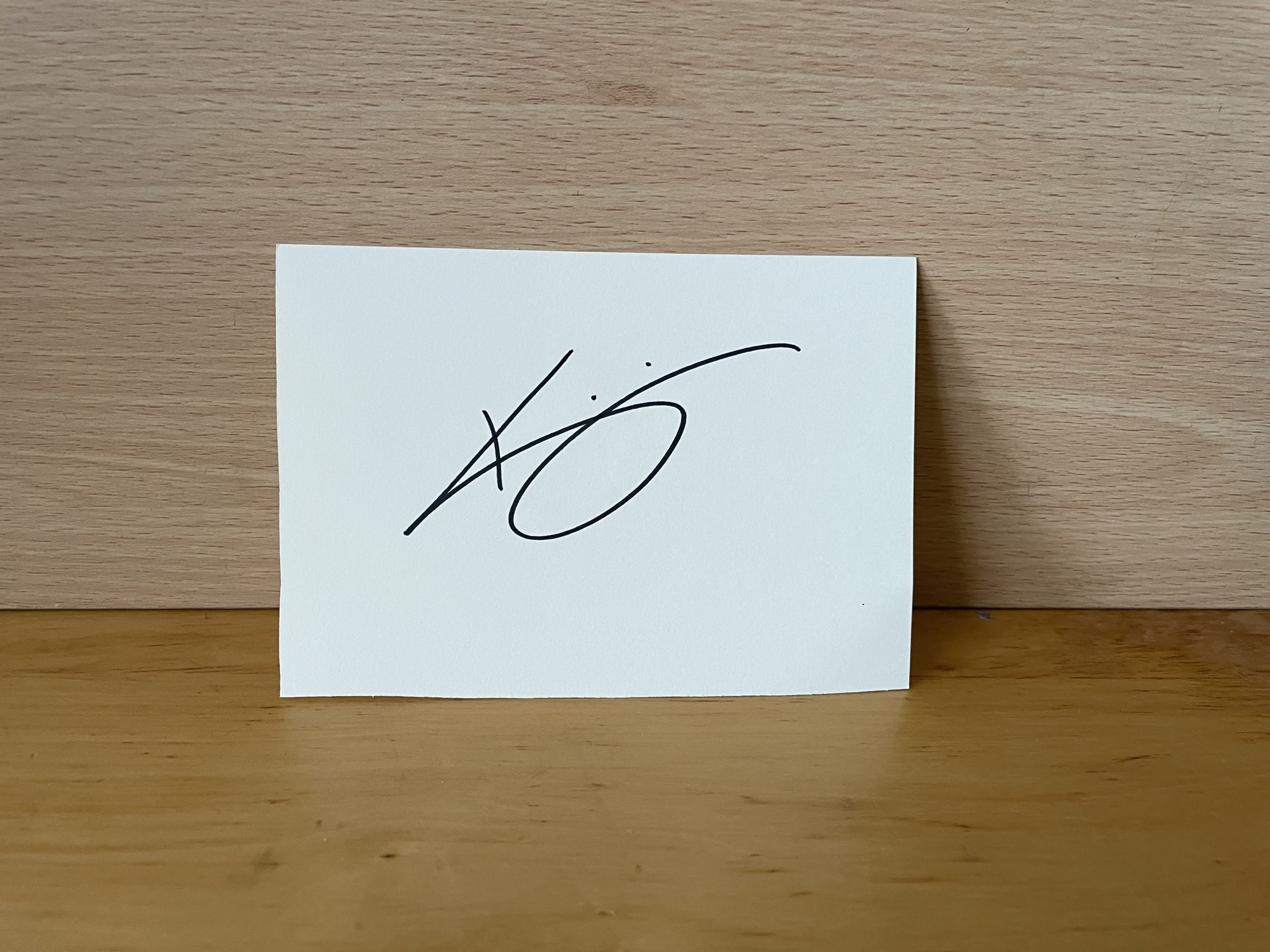 Kristen Wiig Signed White Card Kristen Wiig Signed White Card