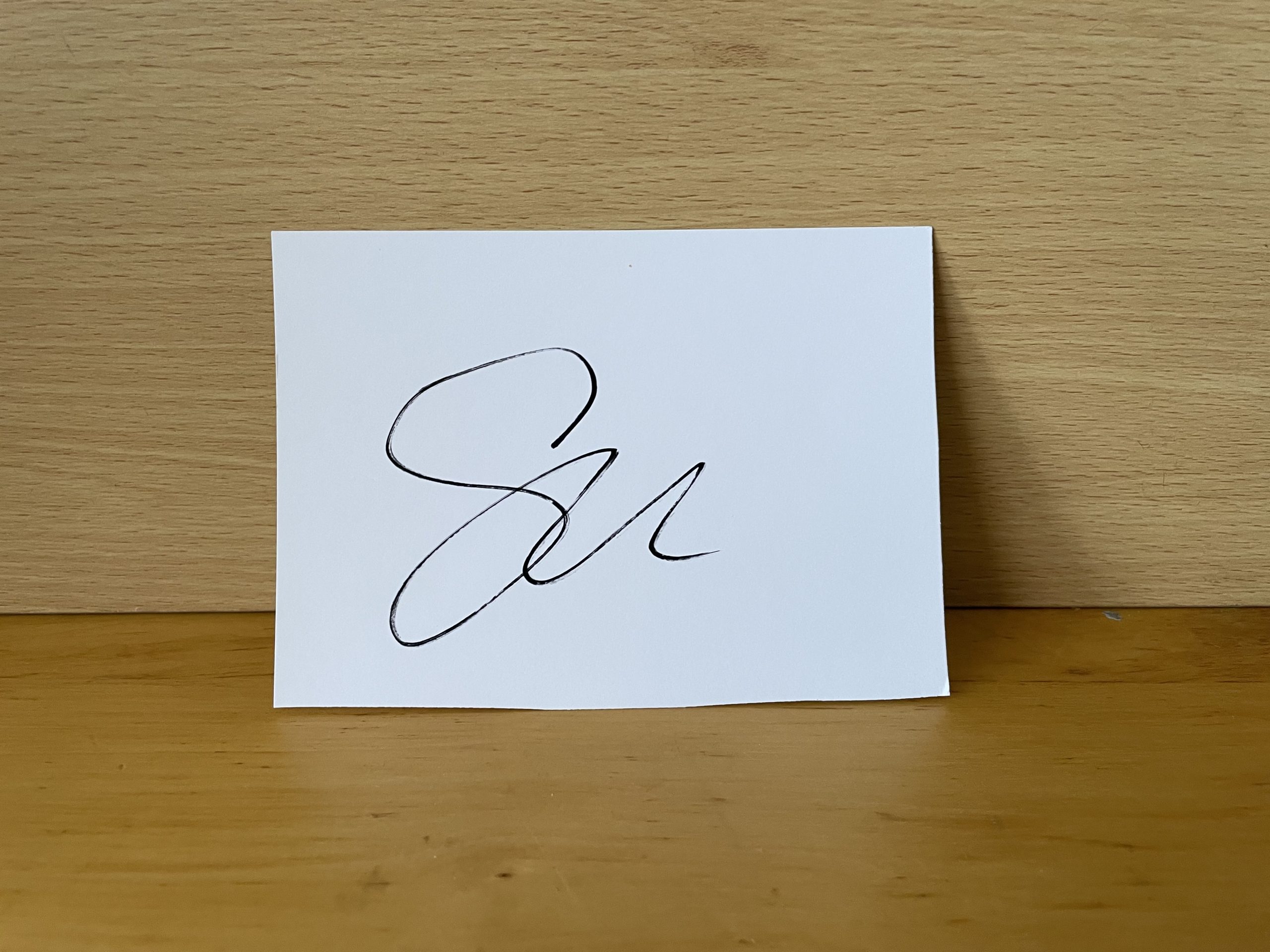 Serena Williams Signed White Card Serena Williams Signed White Card