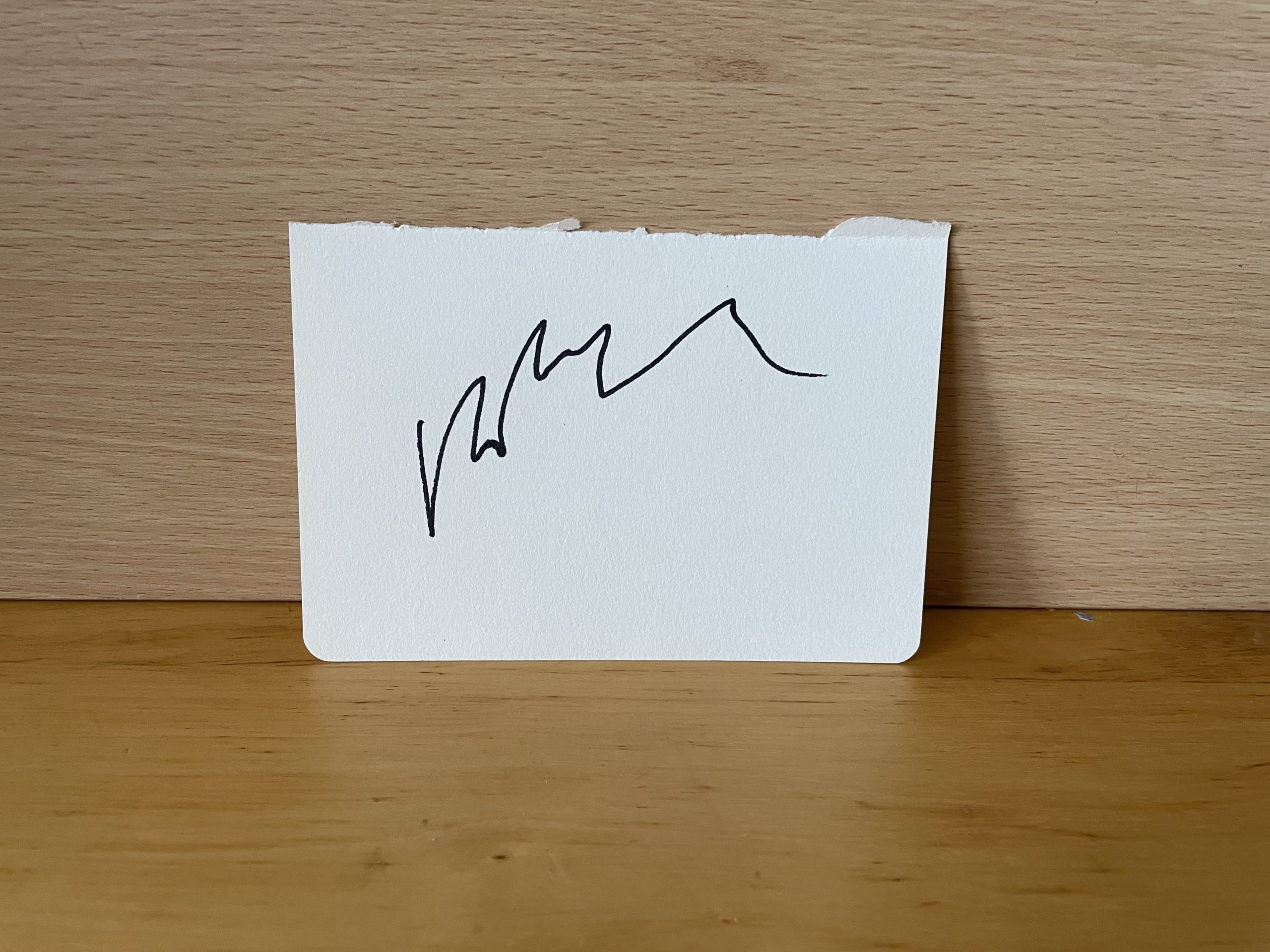 Monica Bellucci Signed White Card Monica Bellucci Signed White Card