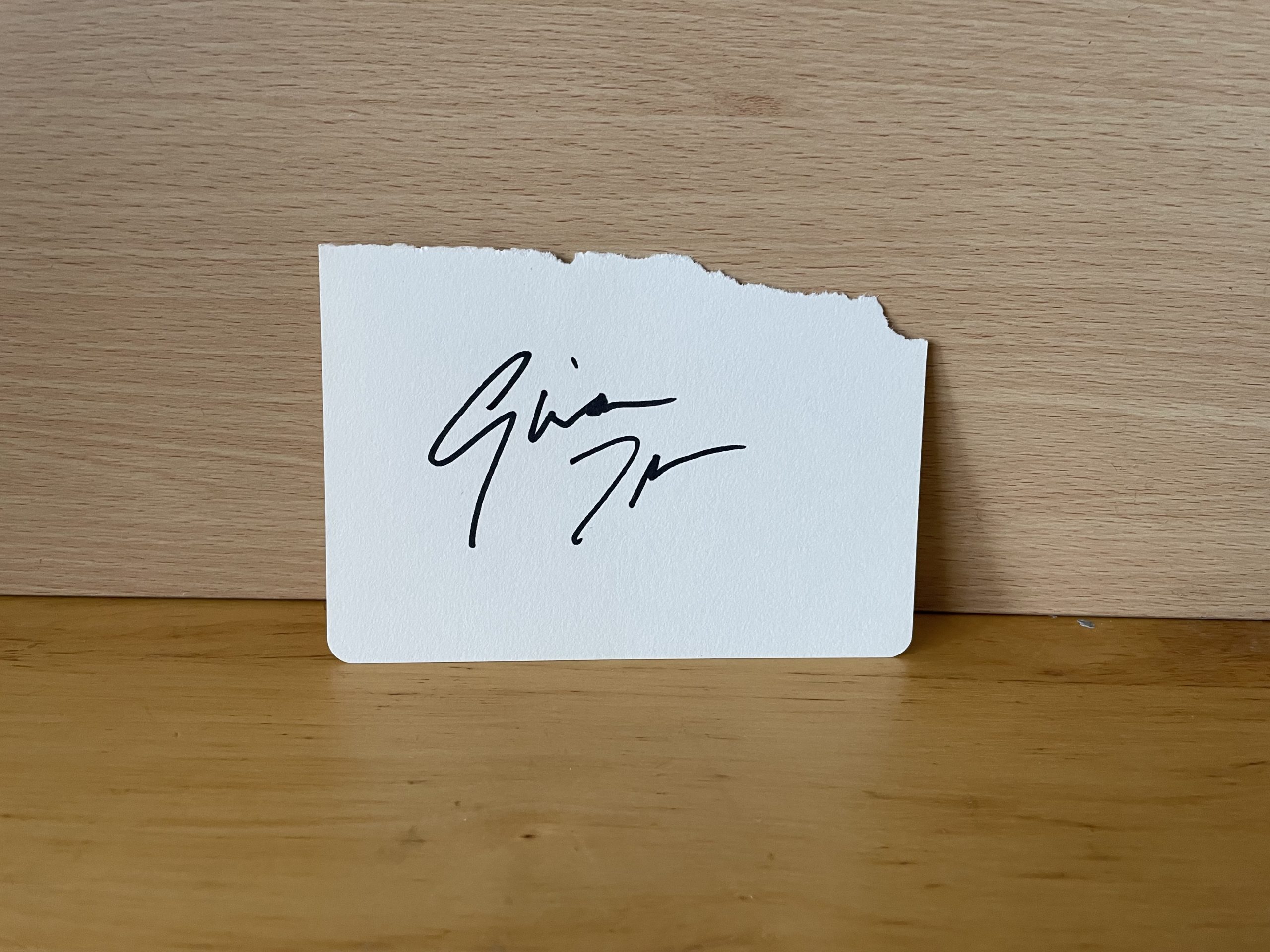 Gina Torres Signed White Card Gina Torres Signed White Card