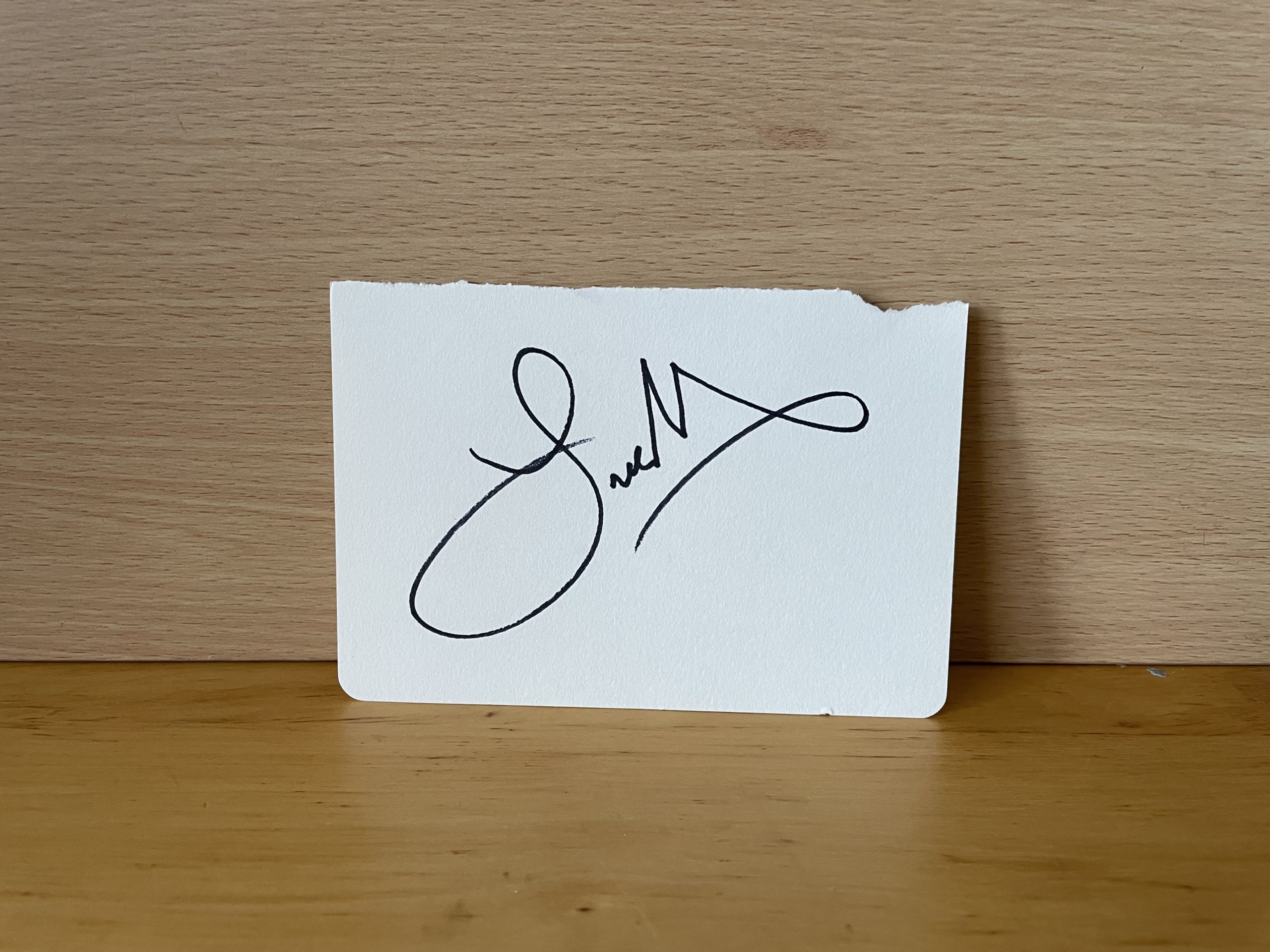 Laurence Fishburne Signed White Card Laurence Fishburne Signed White Card