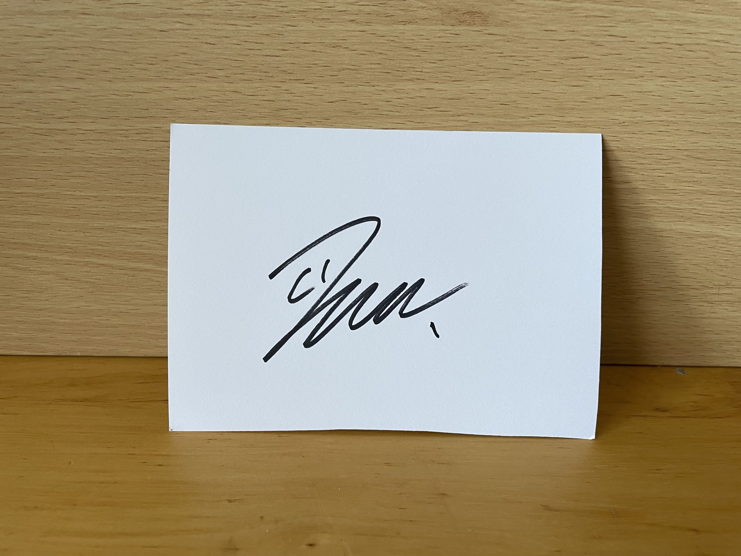 Cristiano Ronaldo Signed White Card Cristiano Ronaldo Signed White Card