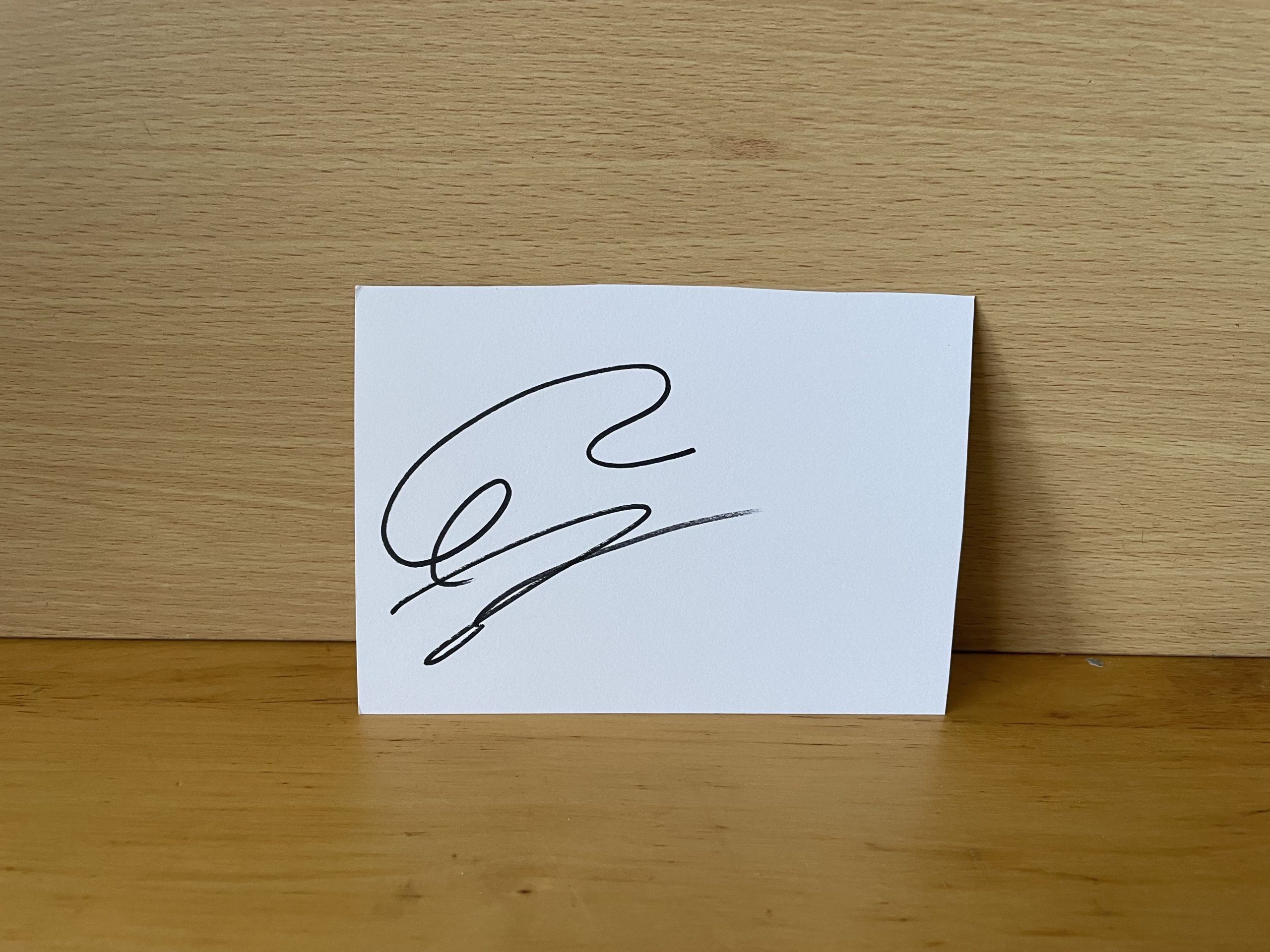 Rafael Nadal Signed White Card Rafael Nadal Signed White Card