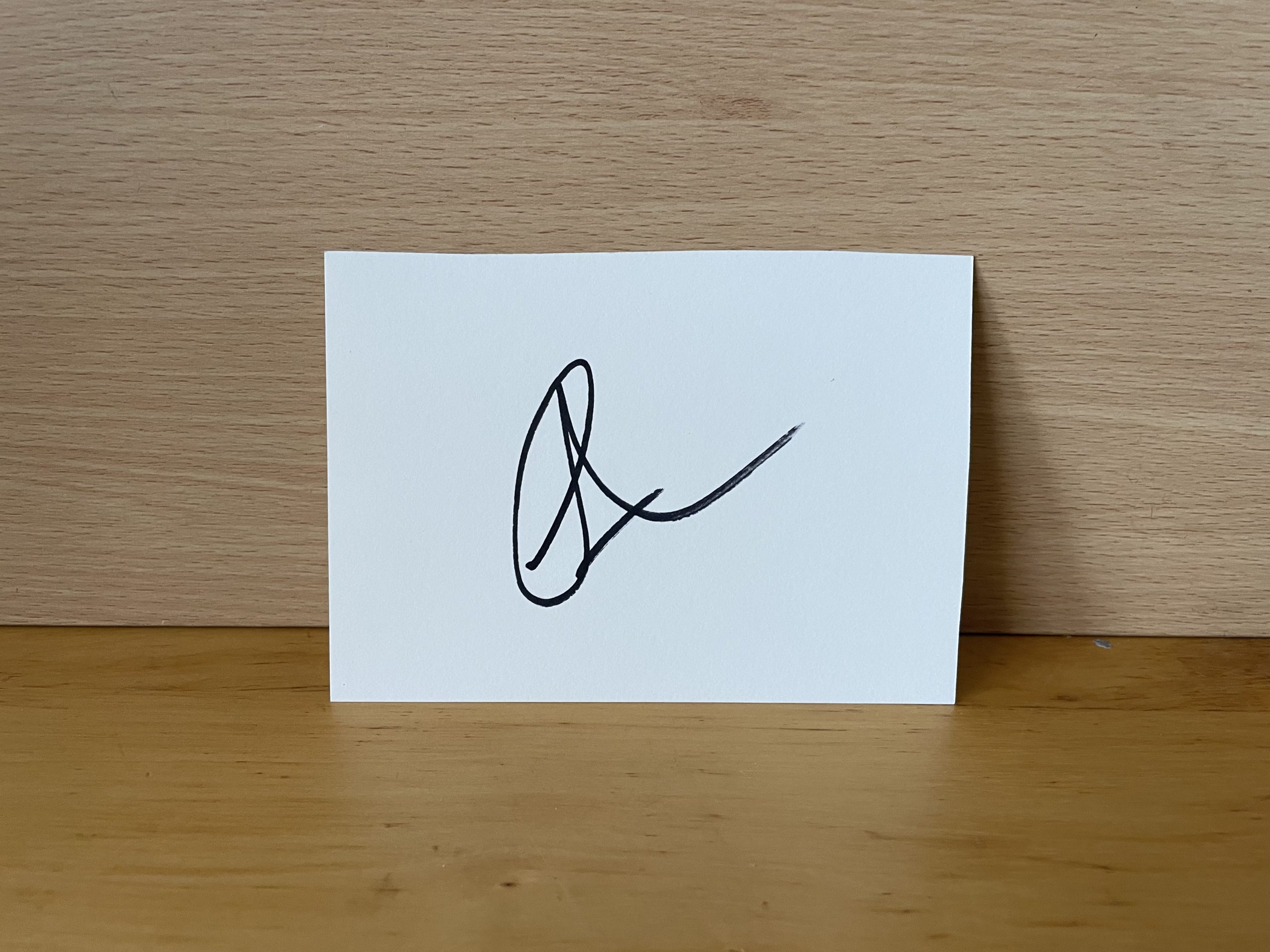 Melissa Benoist Signed White Card