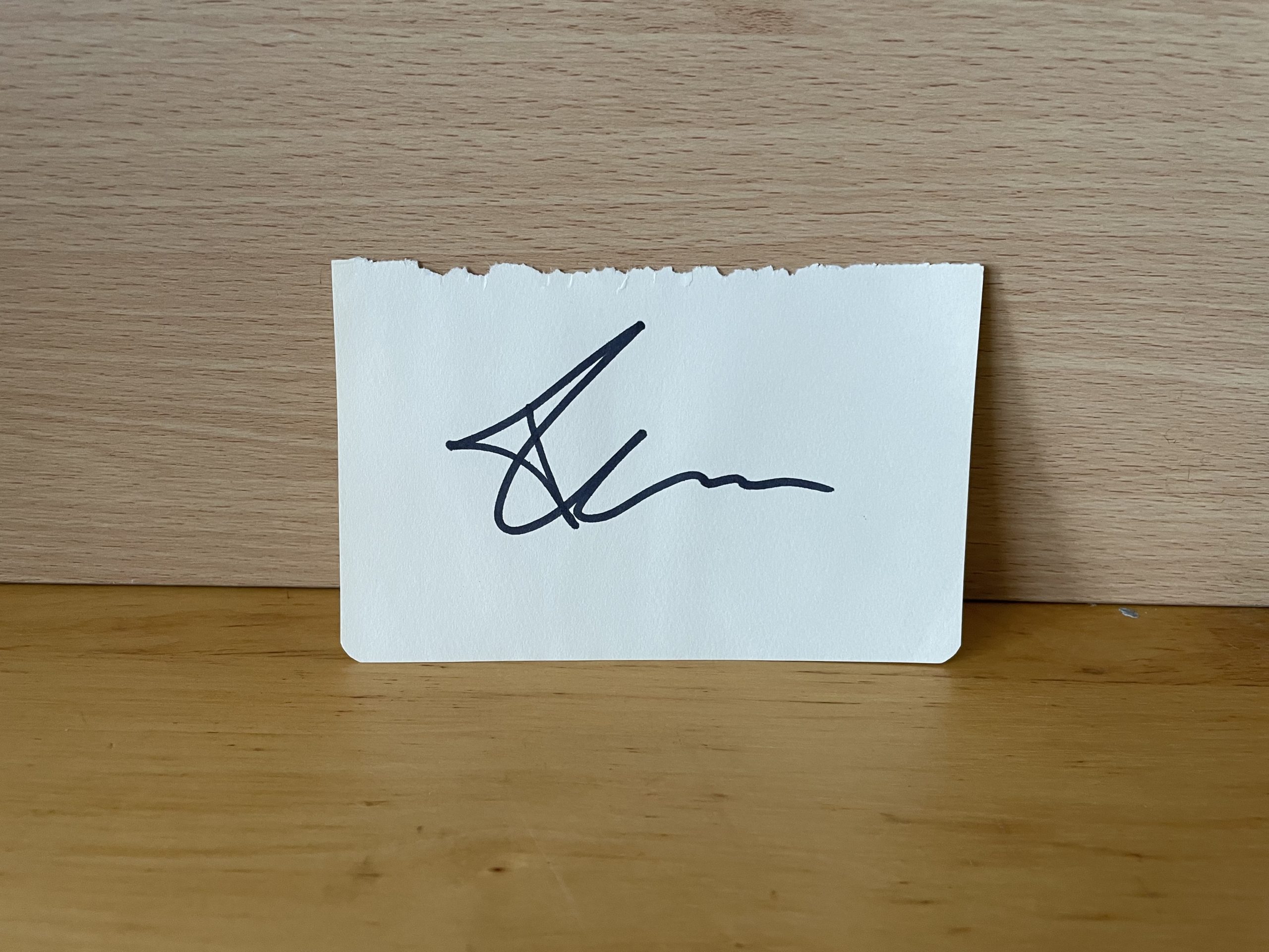 Madonna Signed White Card