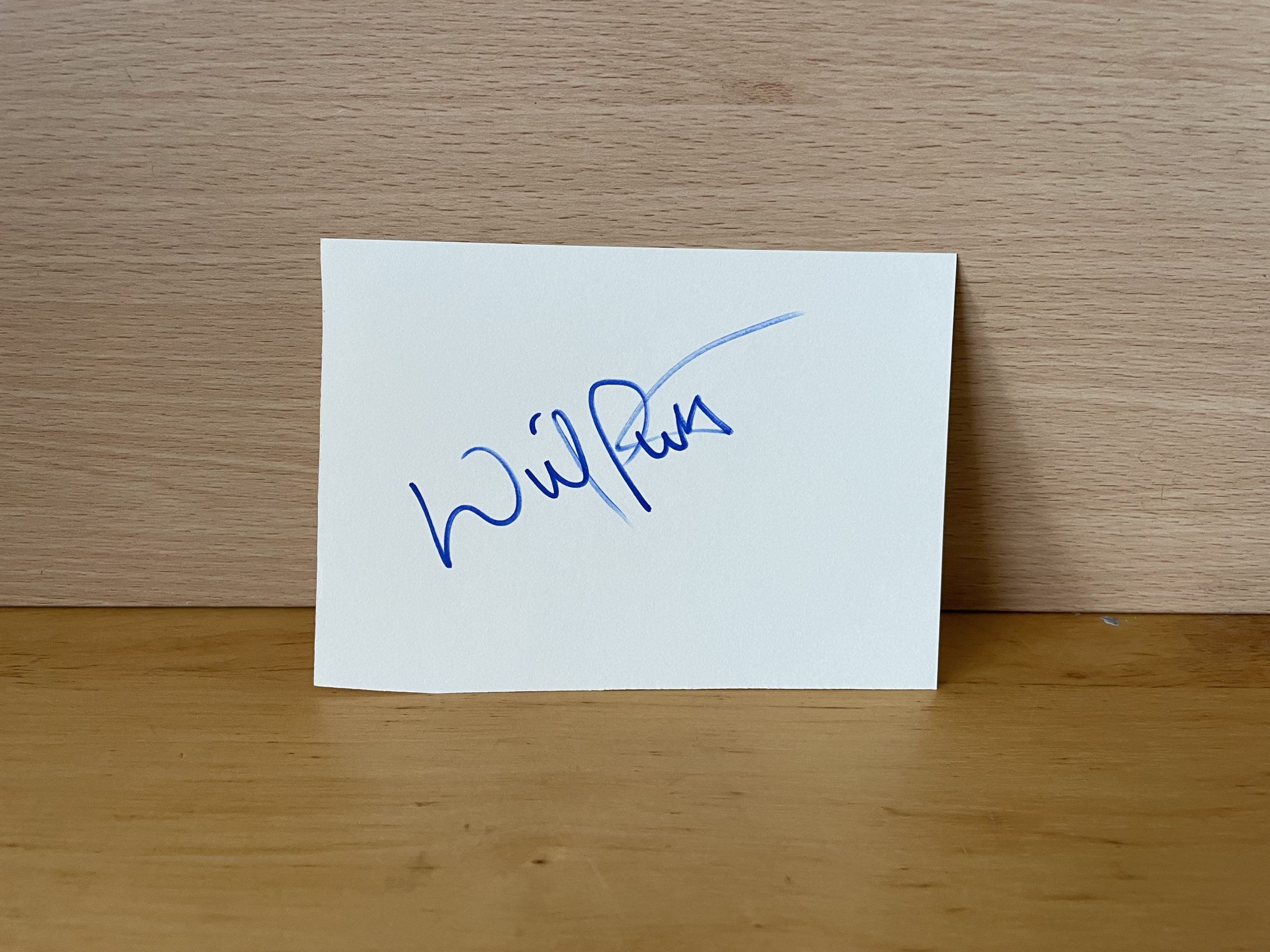 Will Patton Signed White Card