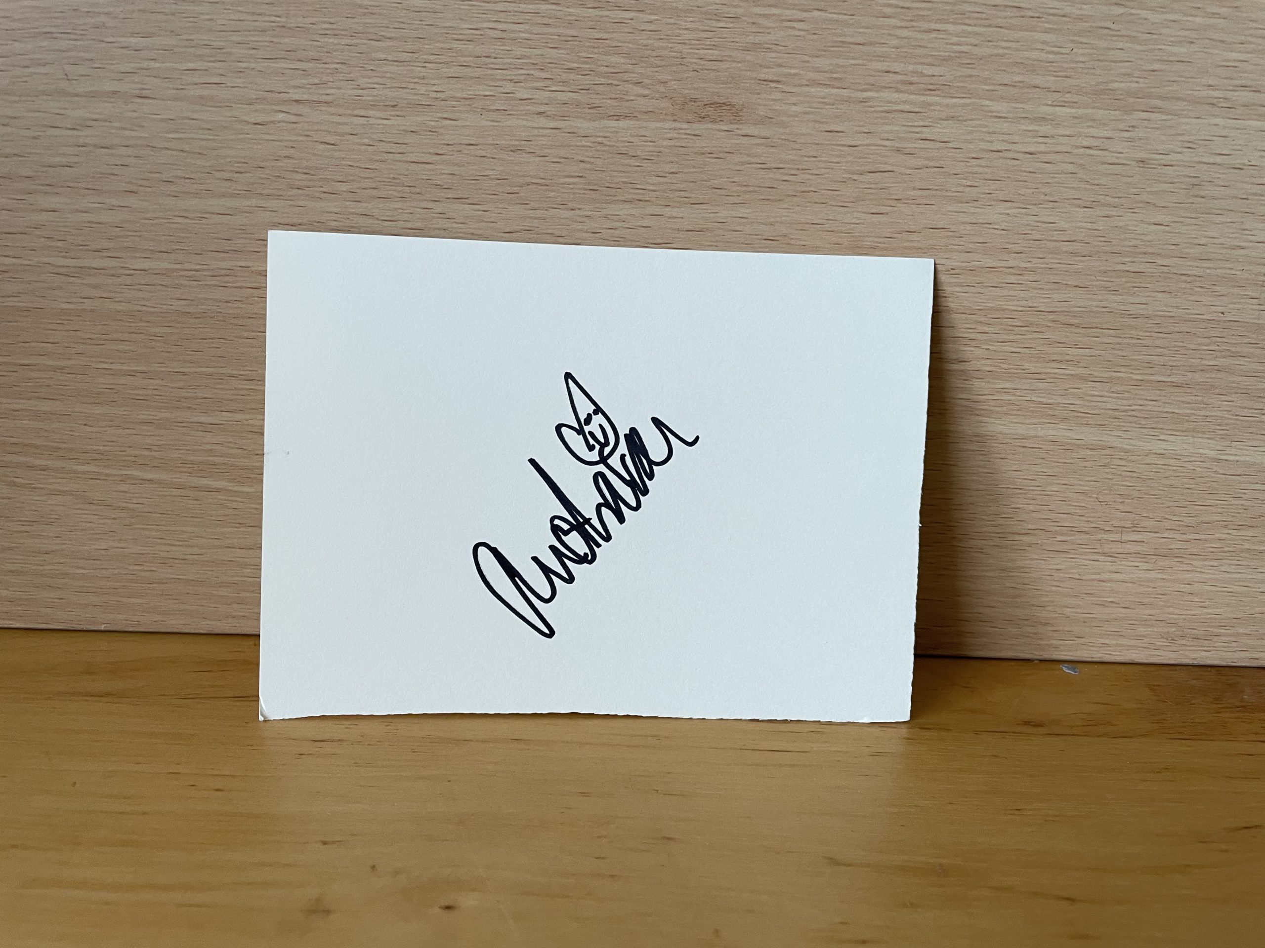 Anastacia Signed White Card