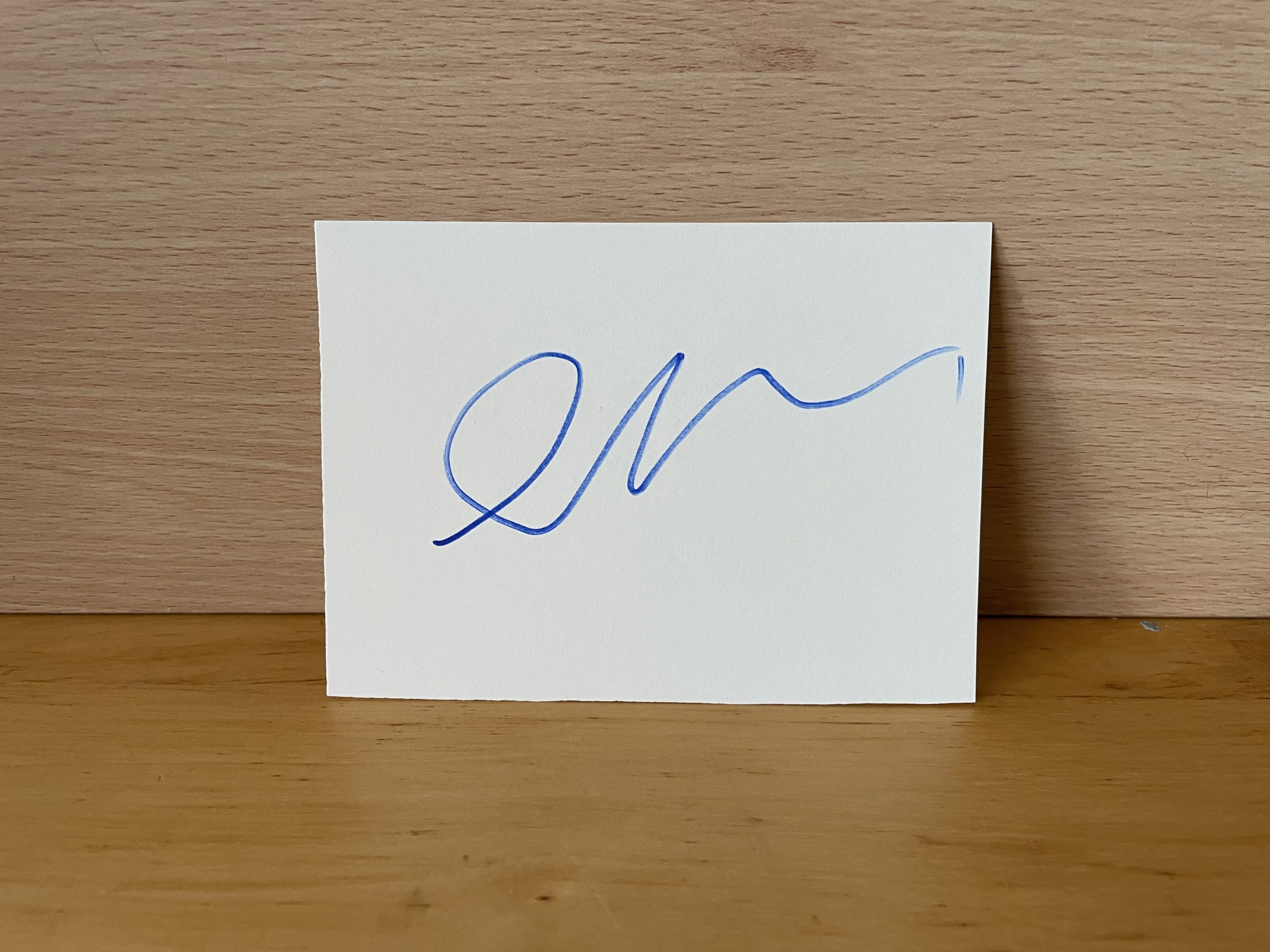 Cate Blanchett Signed White Card