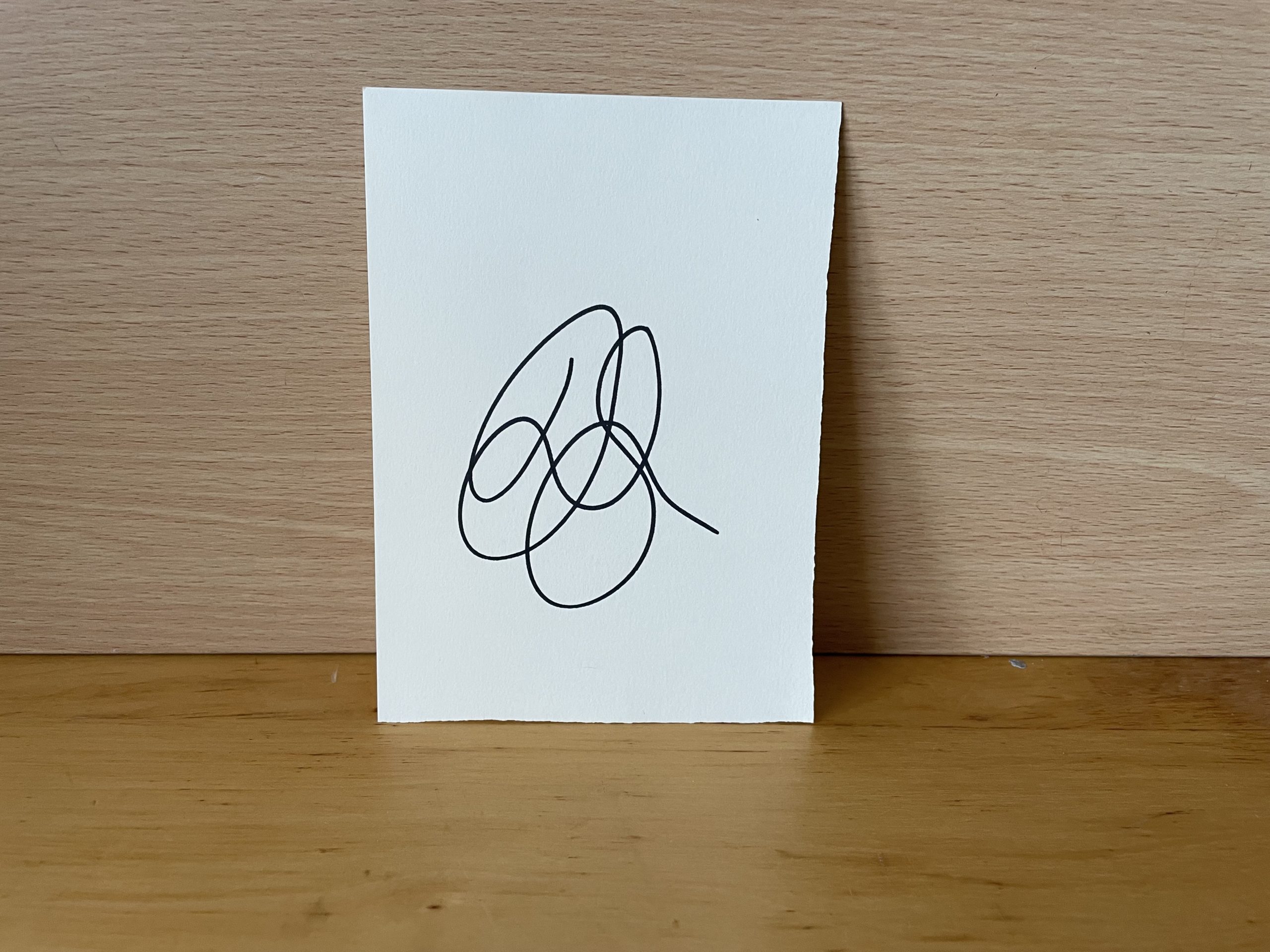 Jennifer Lawrence Signed White Card