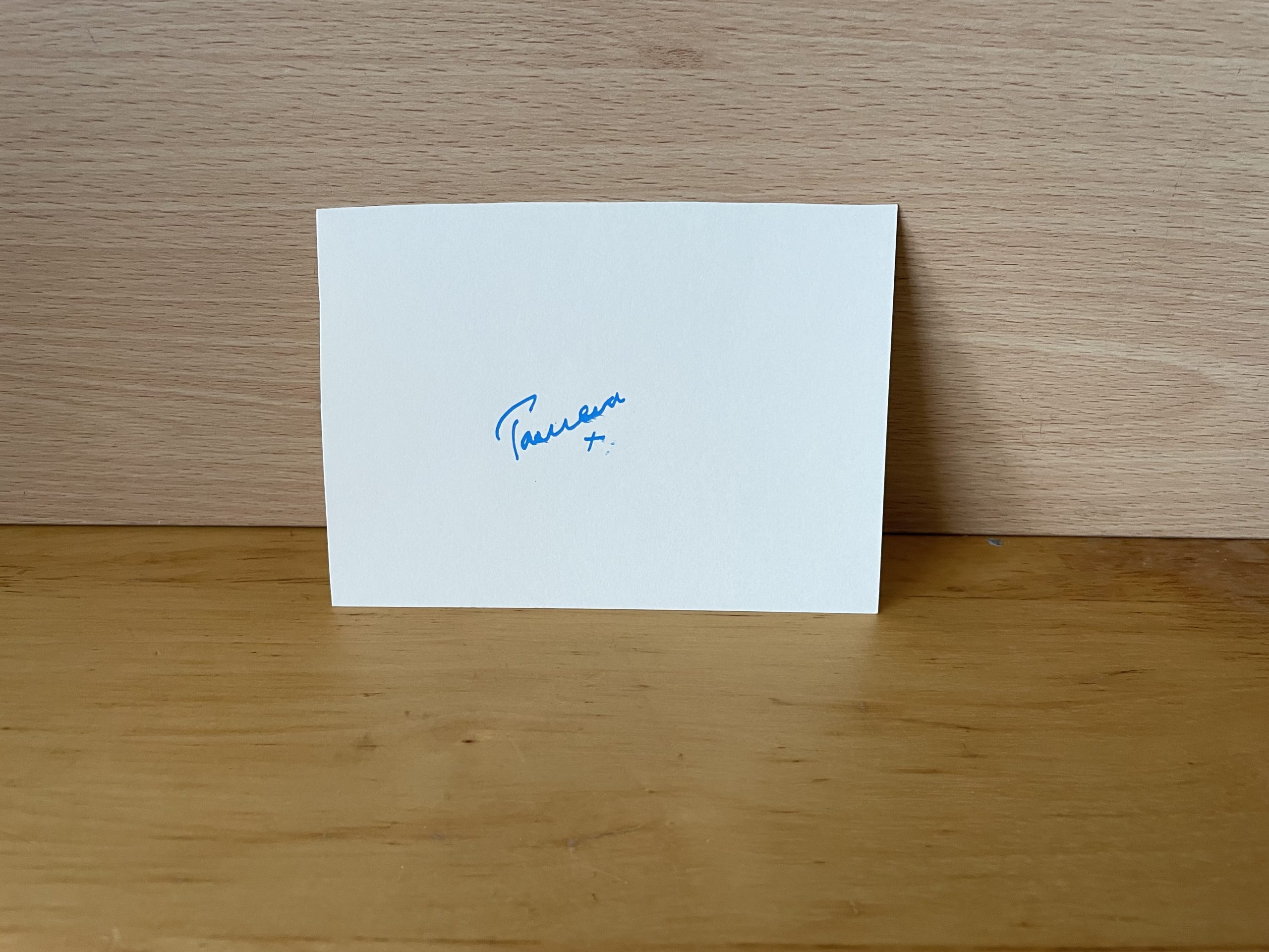 Tamara Ecclestone Signed White Card