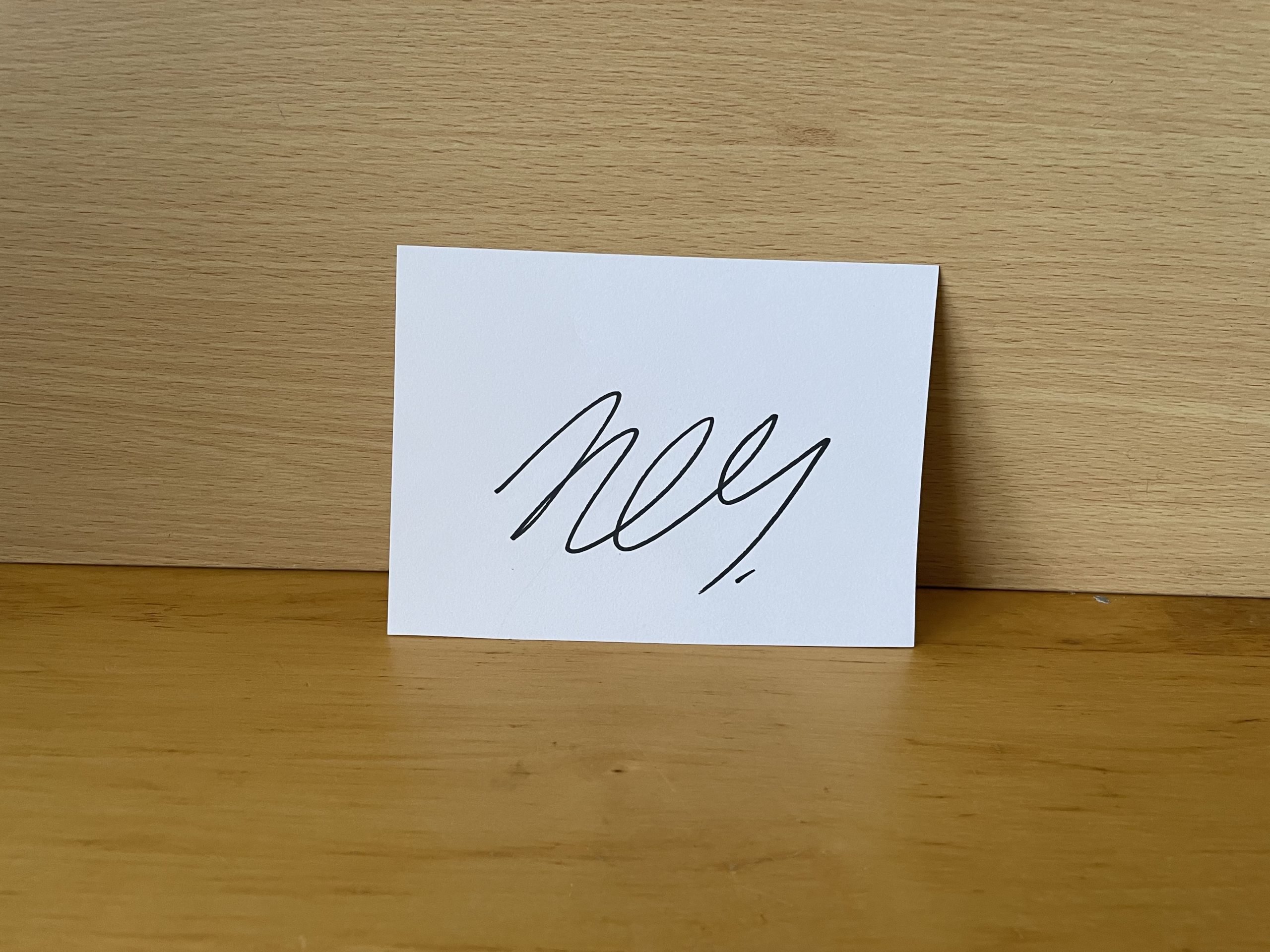Belinda Carlisle Signed White Card