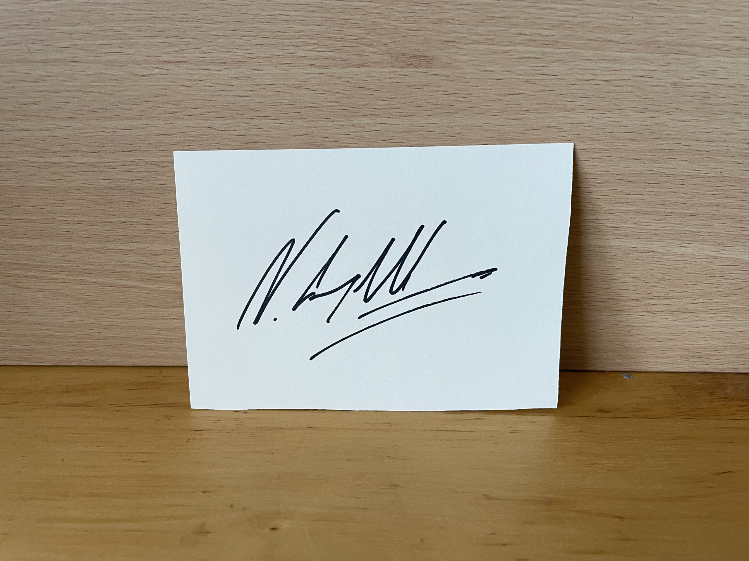 Neve Campbell Signed White Card