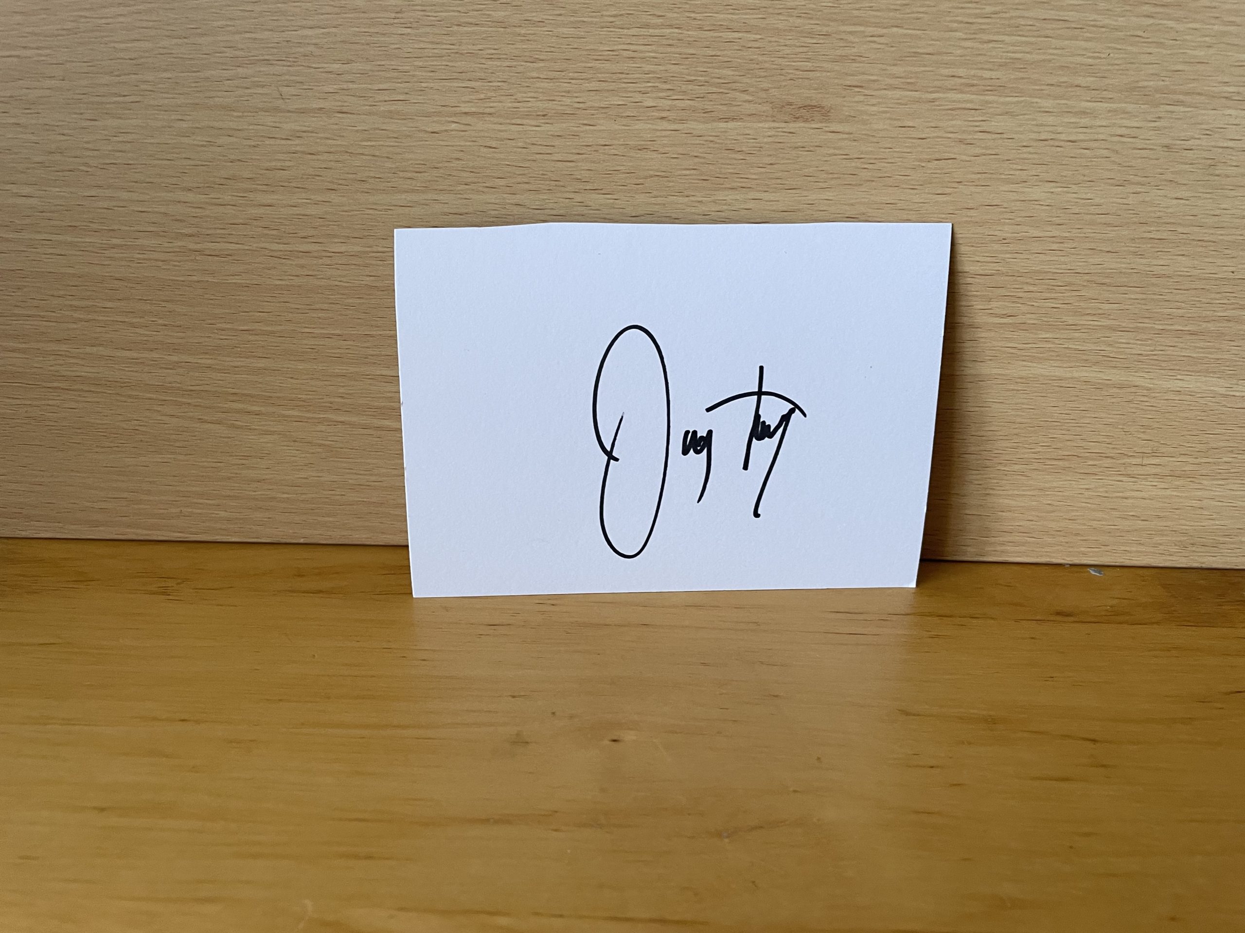Danny Trejo Signed White Card Danny Trejo Signed White Card