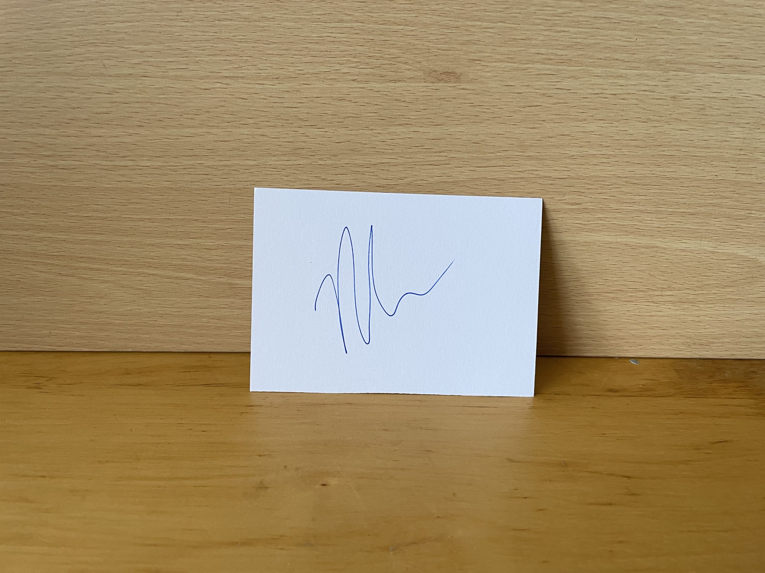 Naomi Campbell Signed White Card Naomi Campbell Signed White Card
