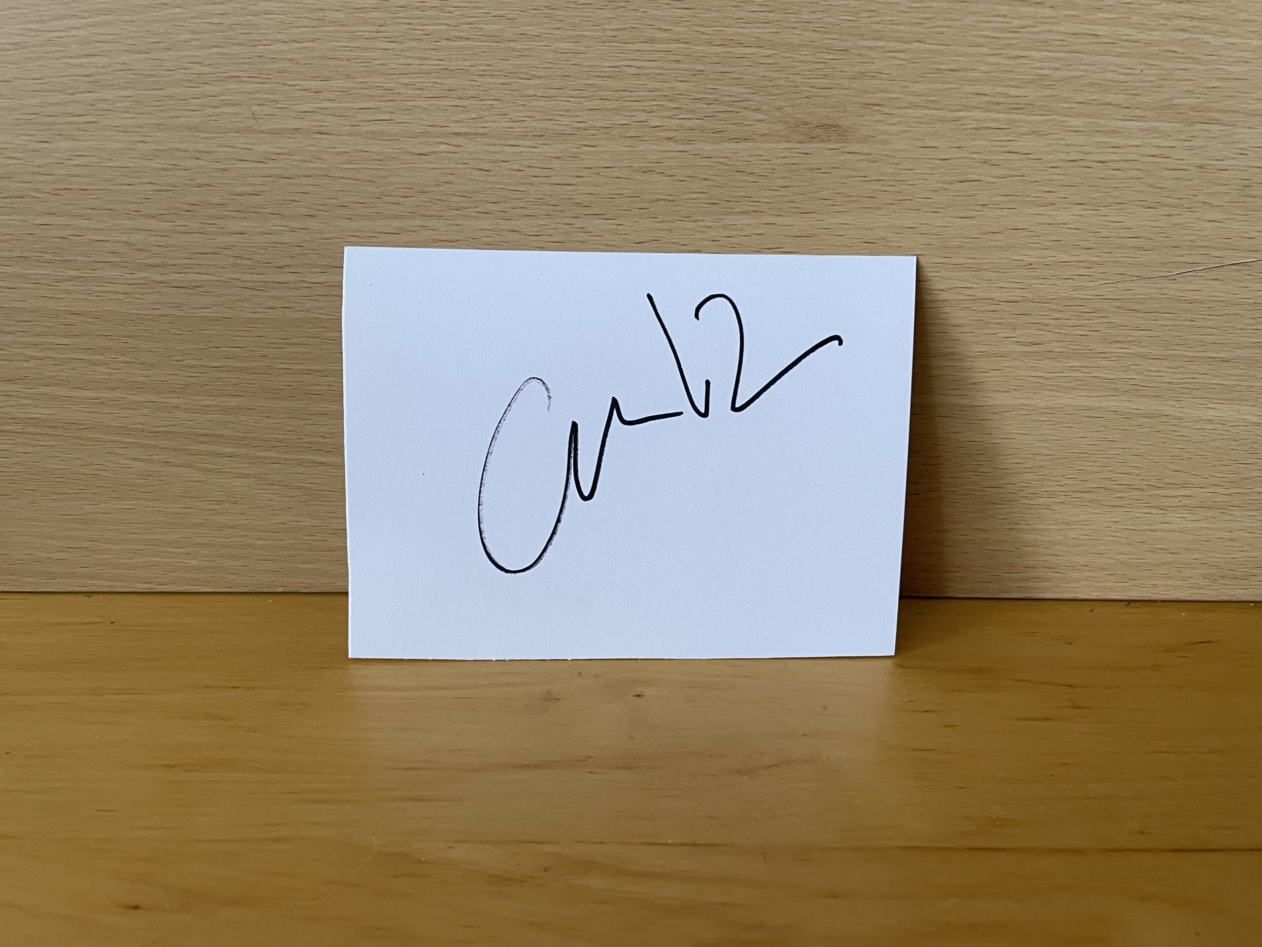 Anna Kendrick Signed White Card Anna Kendrick Signed White Card
