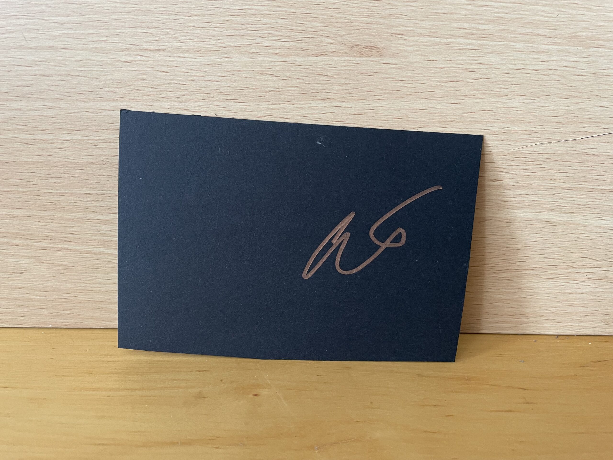 Colin Firth Signed White Card Colin Firth Signed White Card