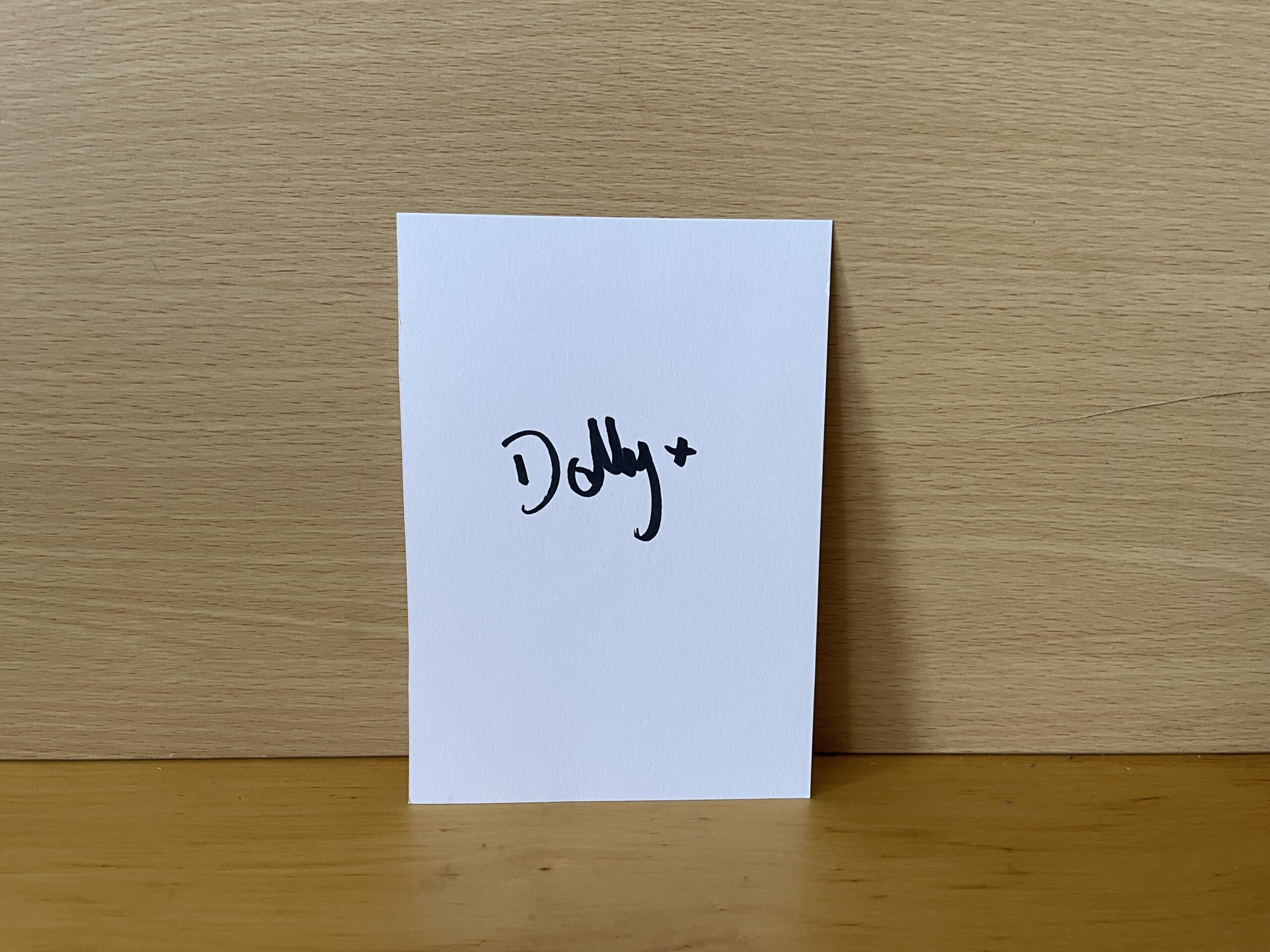 Dolly Rose Campbell Signed White Card Dolly Rose Campbell Signed White Card