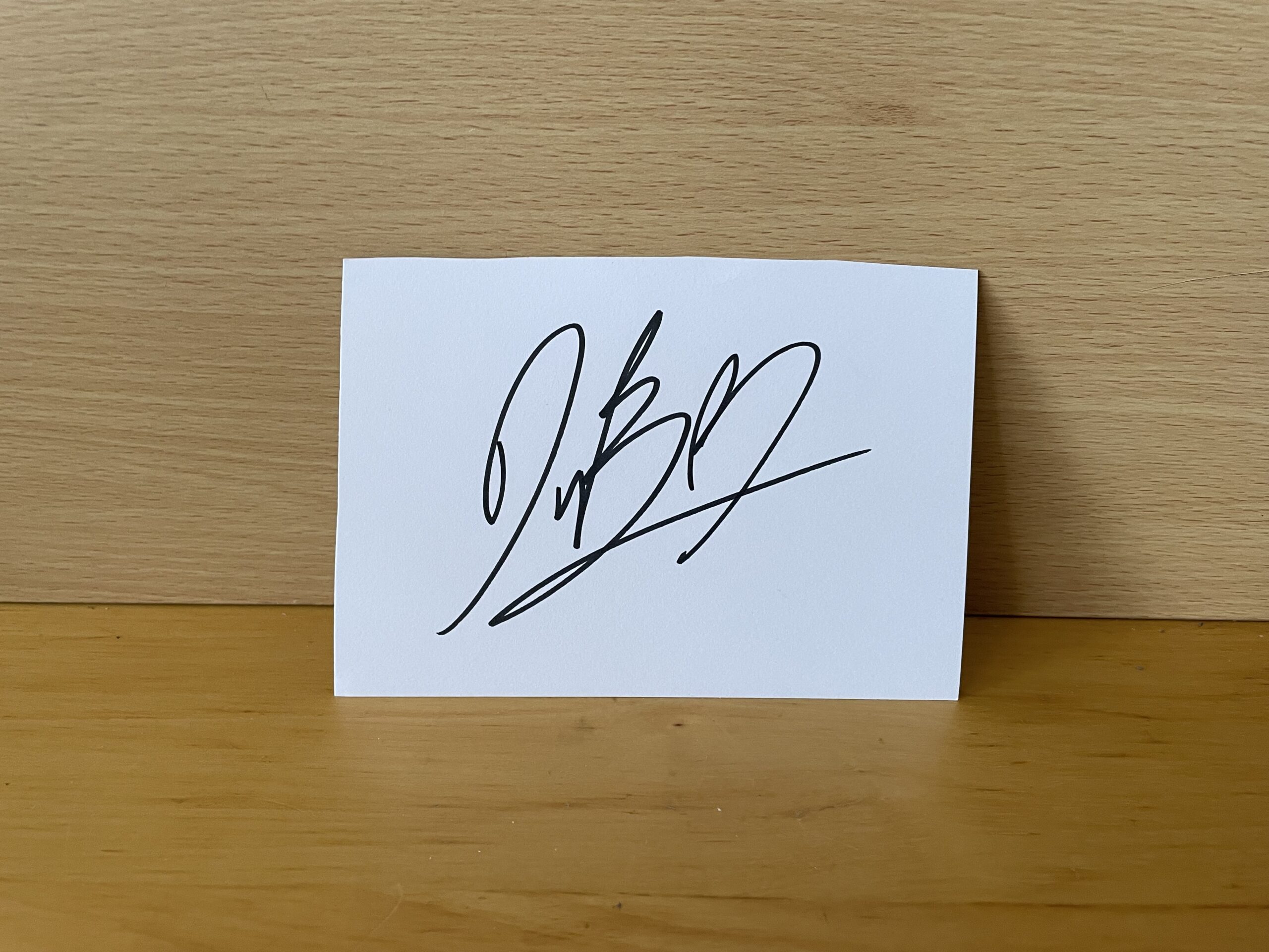 Drew Barrymore Signed White Card Drew Barrymore Signed White Card