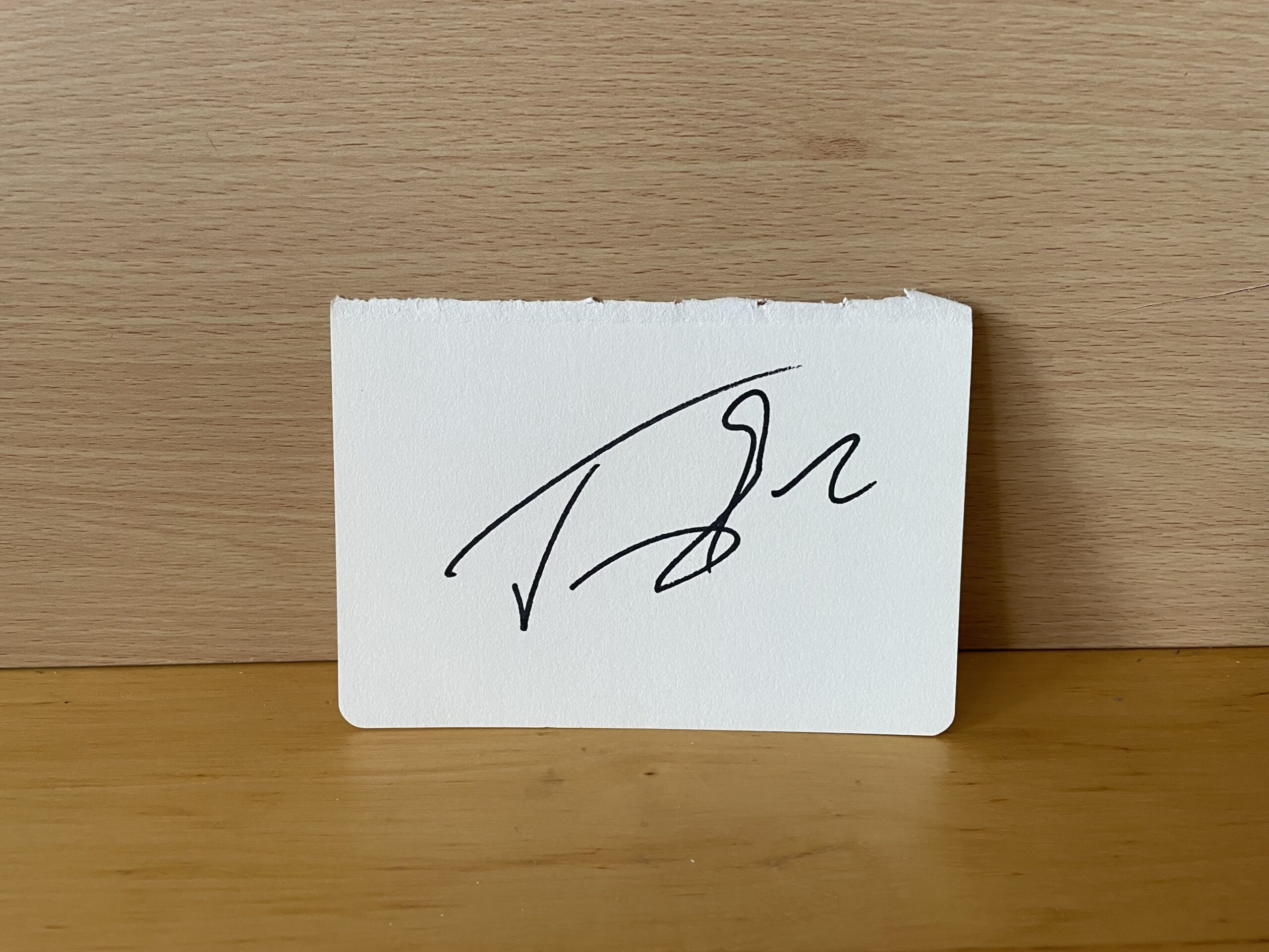 Jeremy Irons Signed White Card Jeremy Irons Signed White Card
