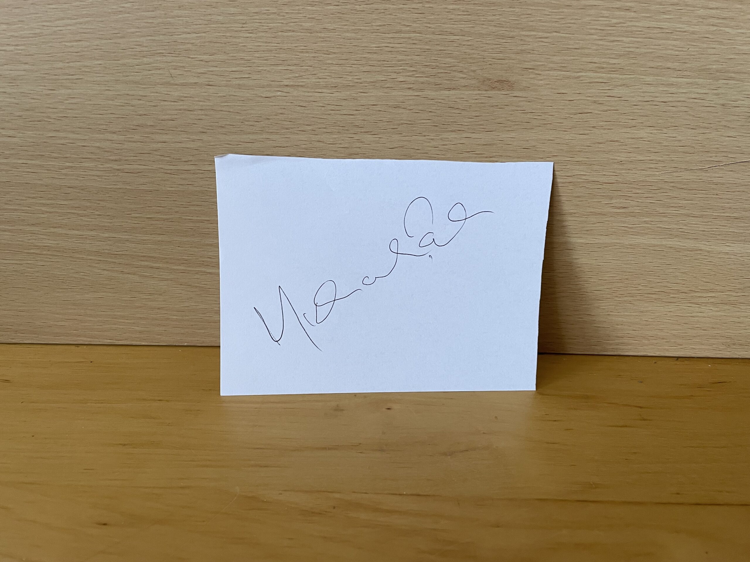 Michael Palin Signed White Card Michael Palin Signed White Card