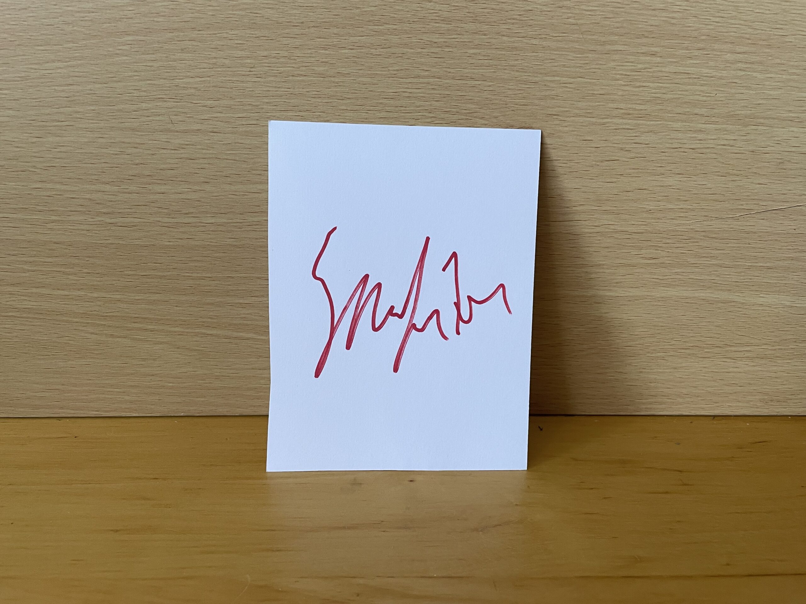 Spike Lee Signed White Card Spike Lee Signed White Card
