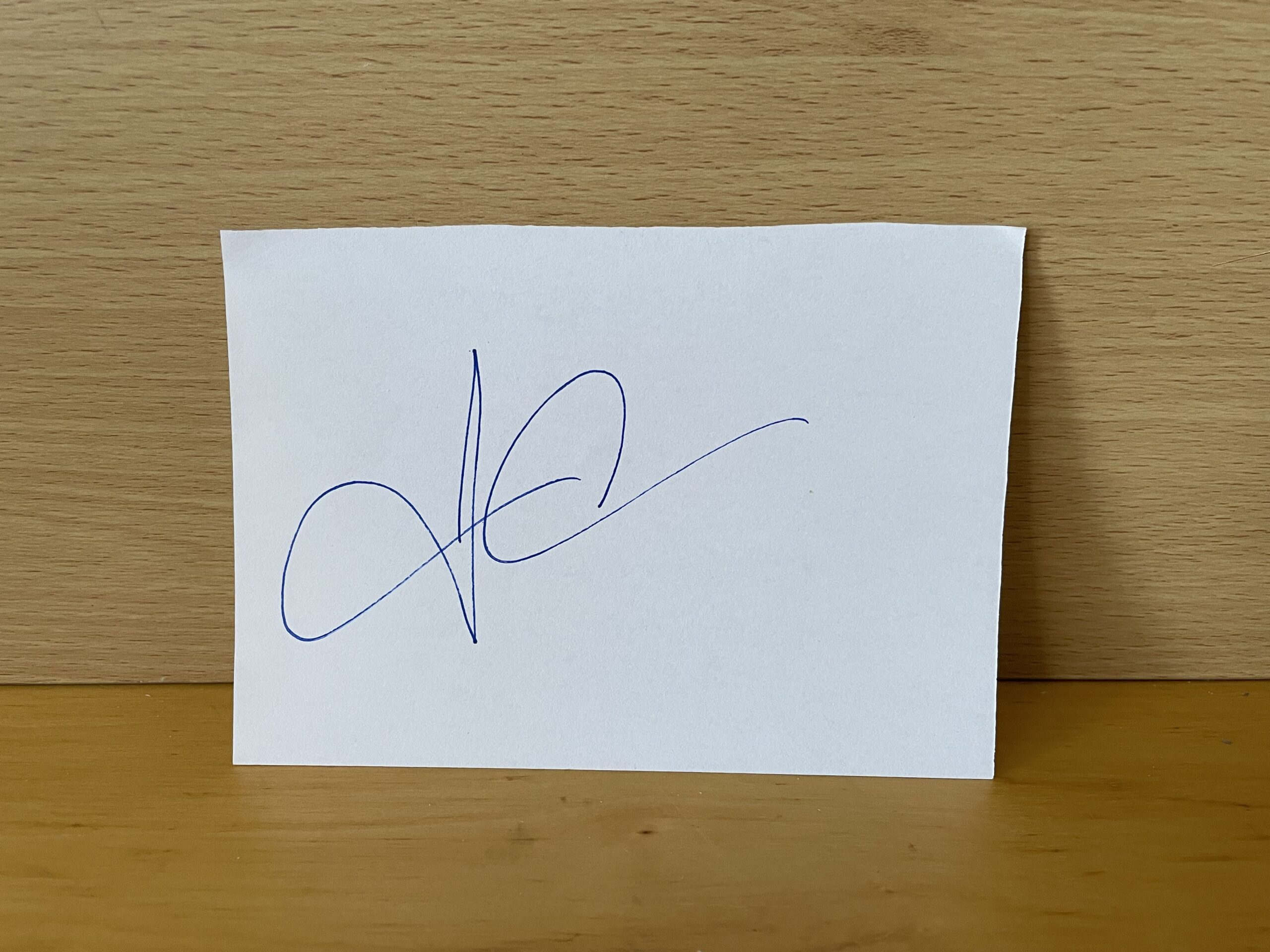 Tia Carrere Signed White Card Tia Carrere Signed White Card