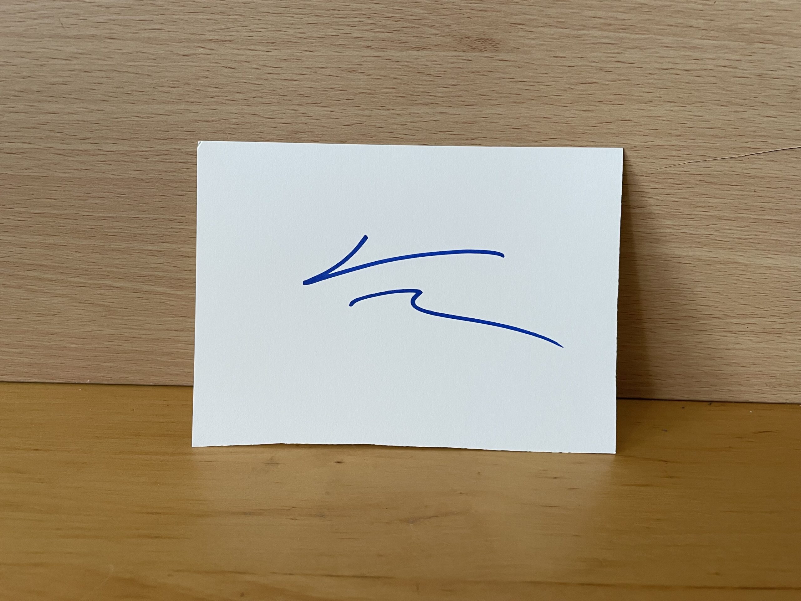 Vince McMahon Signed White Card Vince McMahon Signed White Card