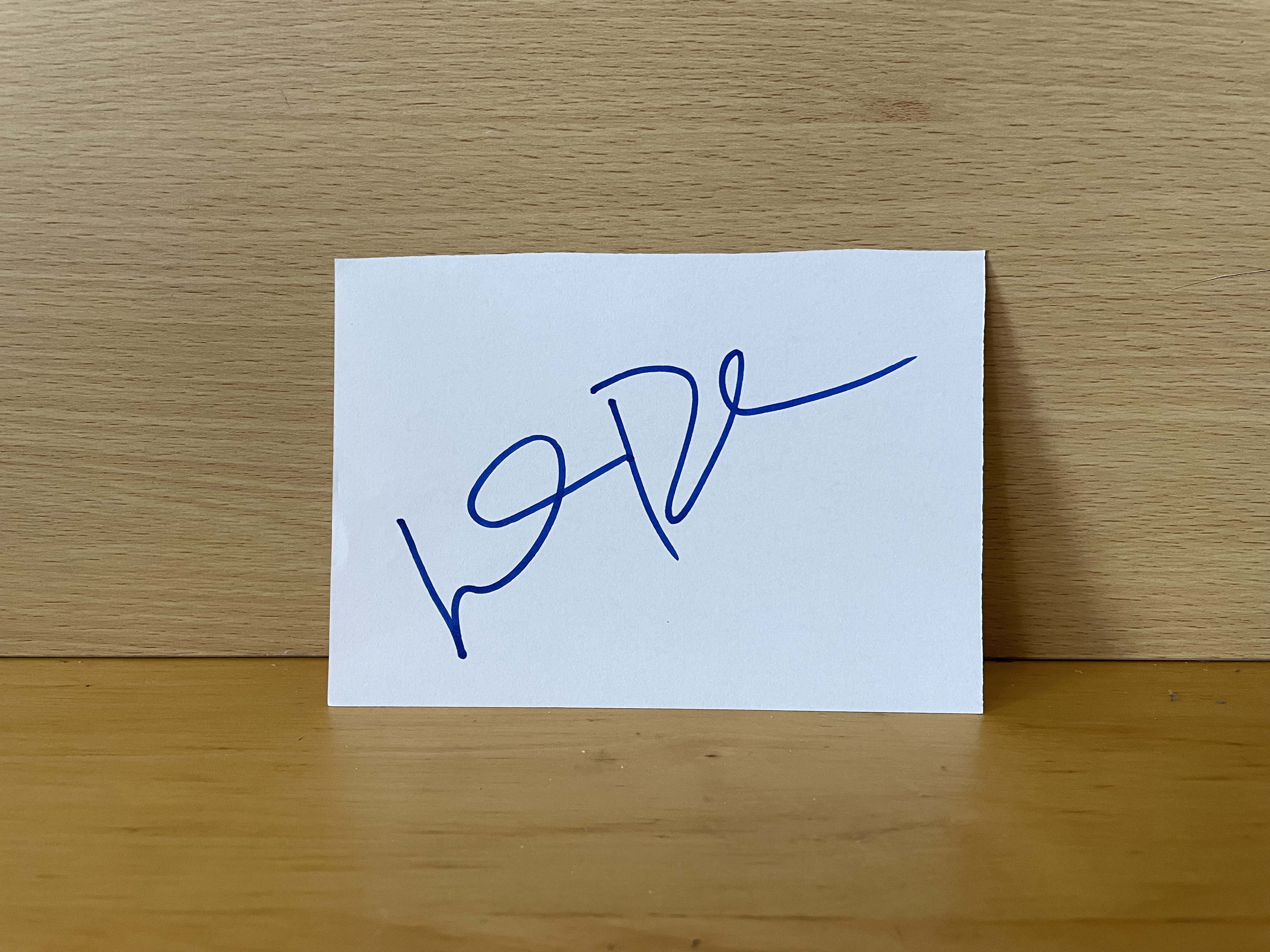 Willem Defoe Signed White Card Willem Defoe Signed White Card