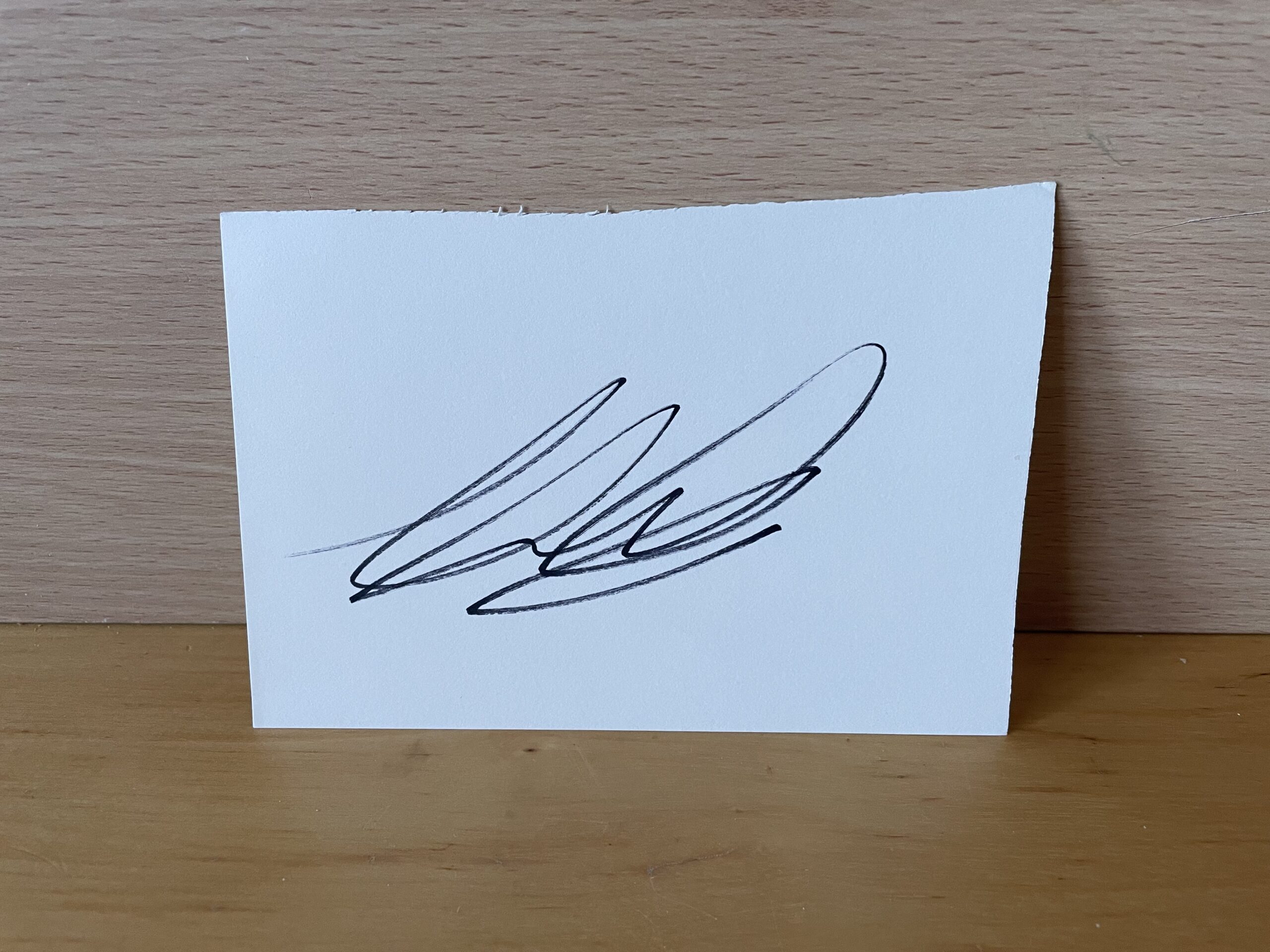 Andriy Shevchenko Signed White Card Andriy Shevchenko Signed White Card