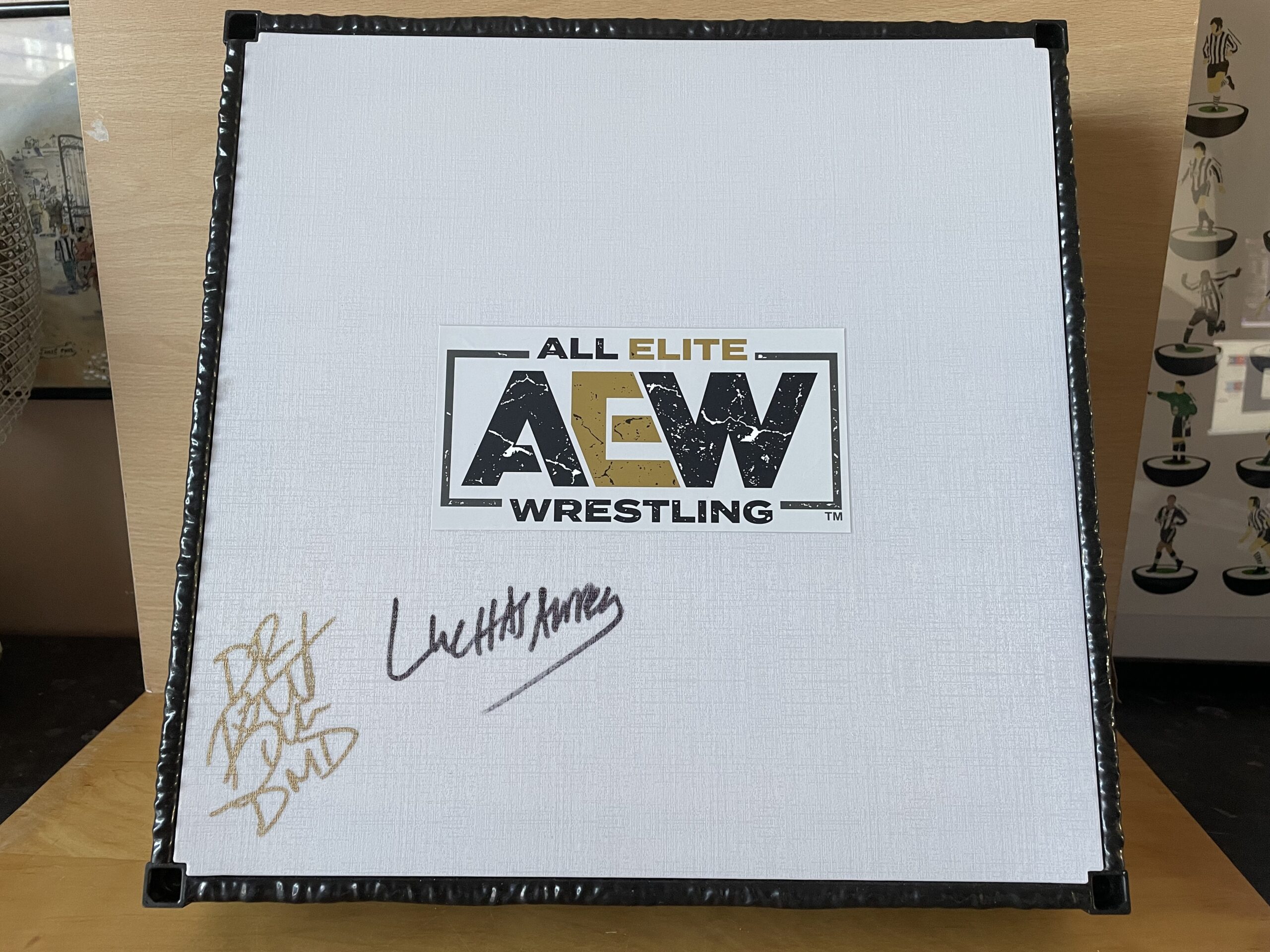 Britt Baker & Luchausarus Signed Wrestling Ring