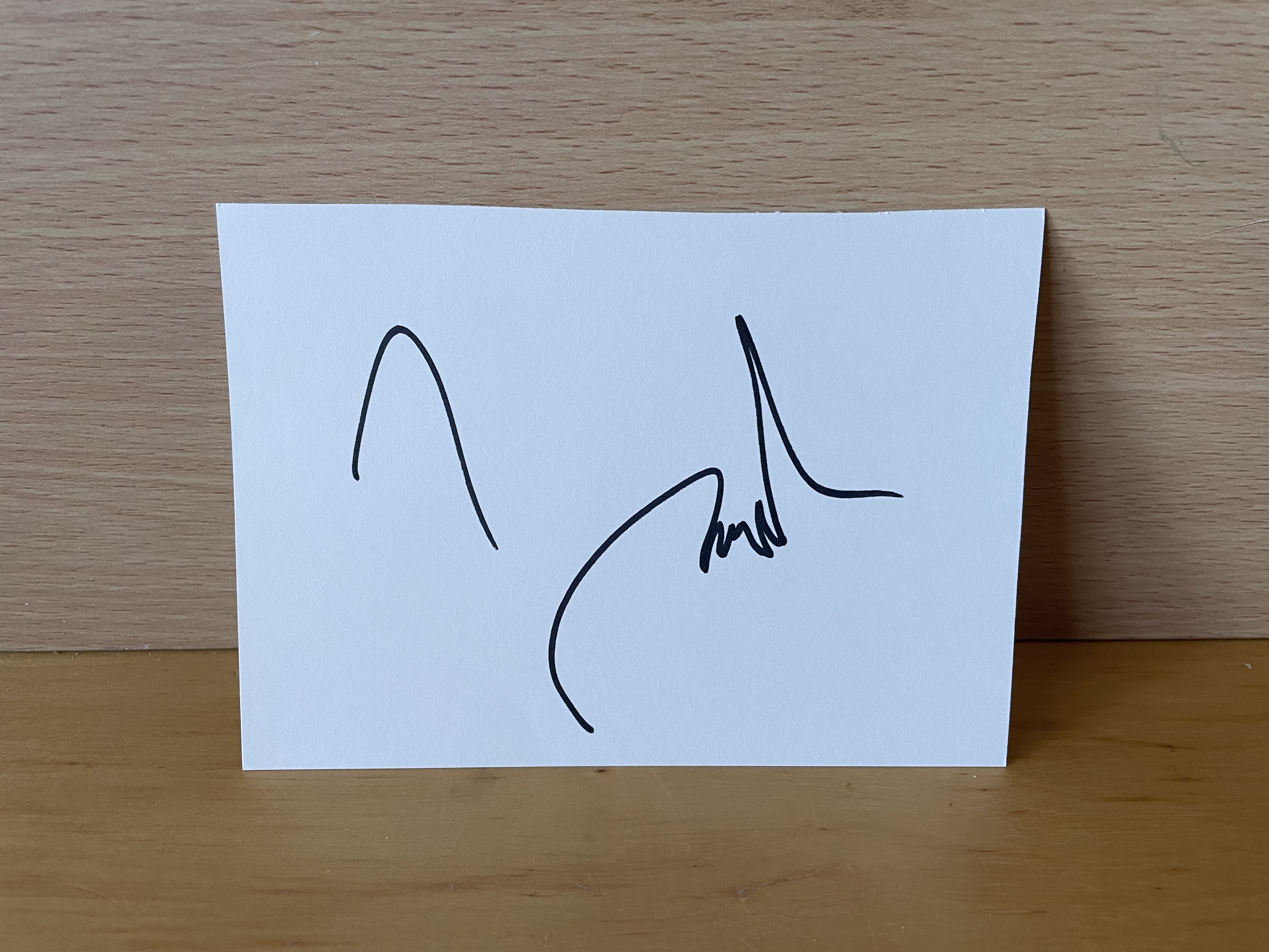 James Norton Signed White Card