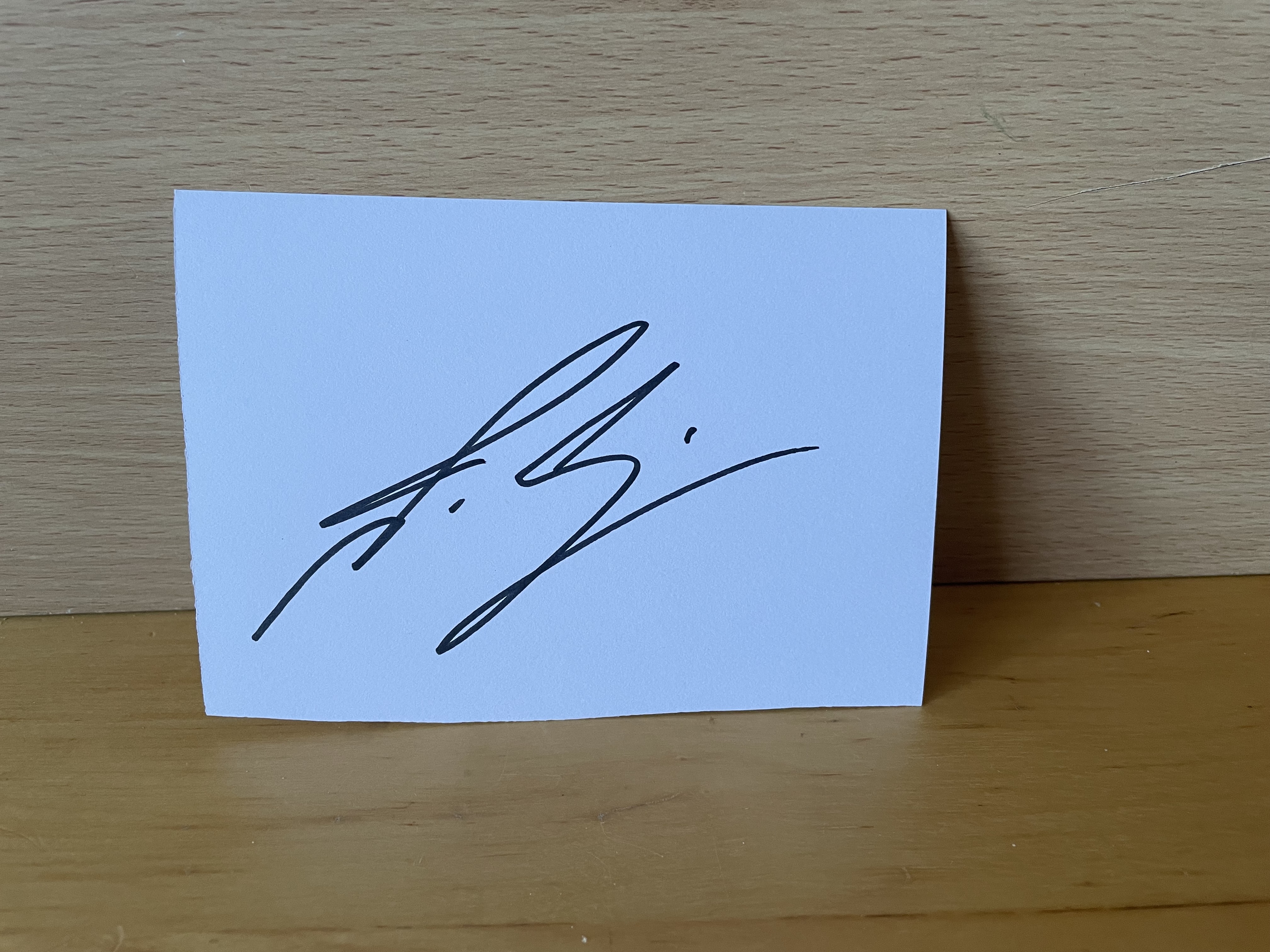 Josh Brolin Signed White Card
