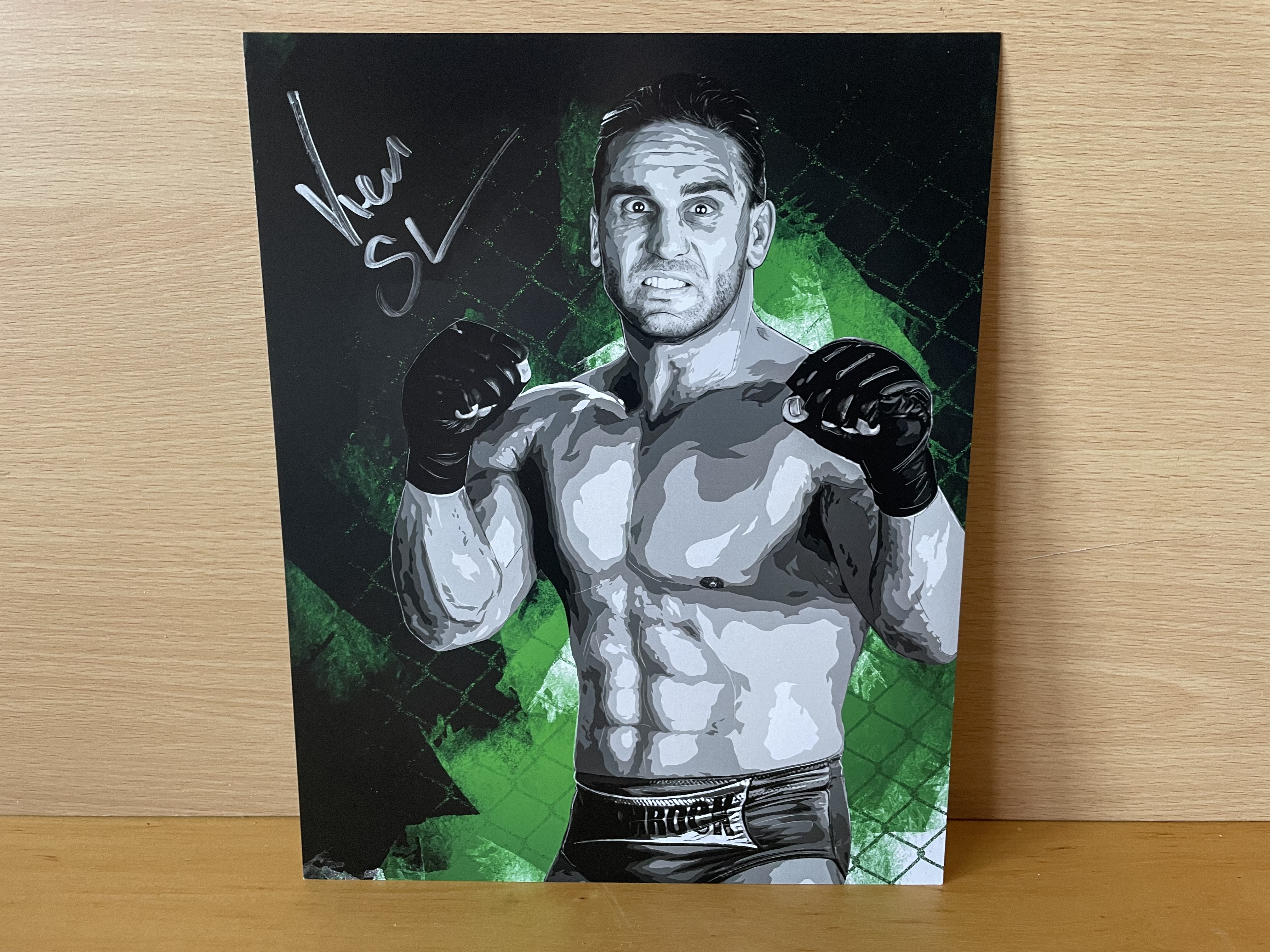 Ken Shamrock Signed A4 Colour Image