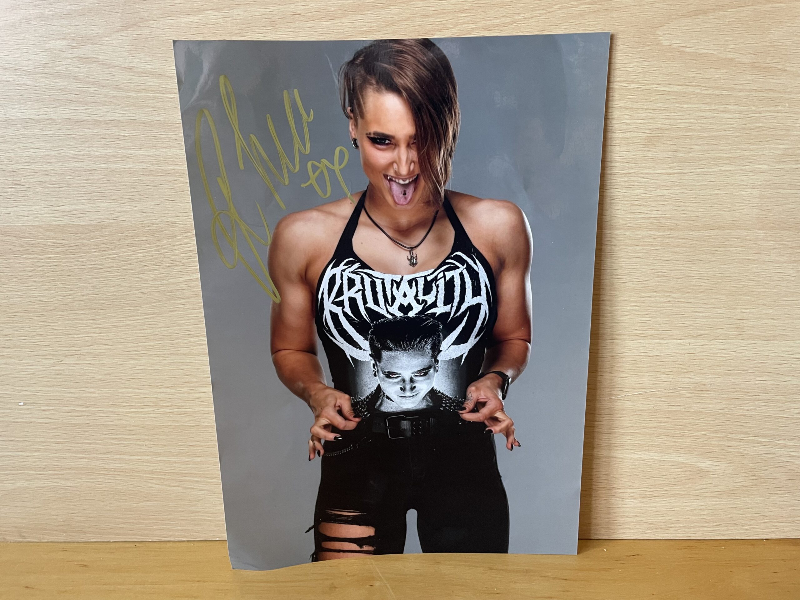 Rhea Ripley Signed Signed A4 Colour Image