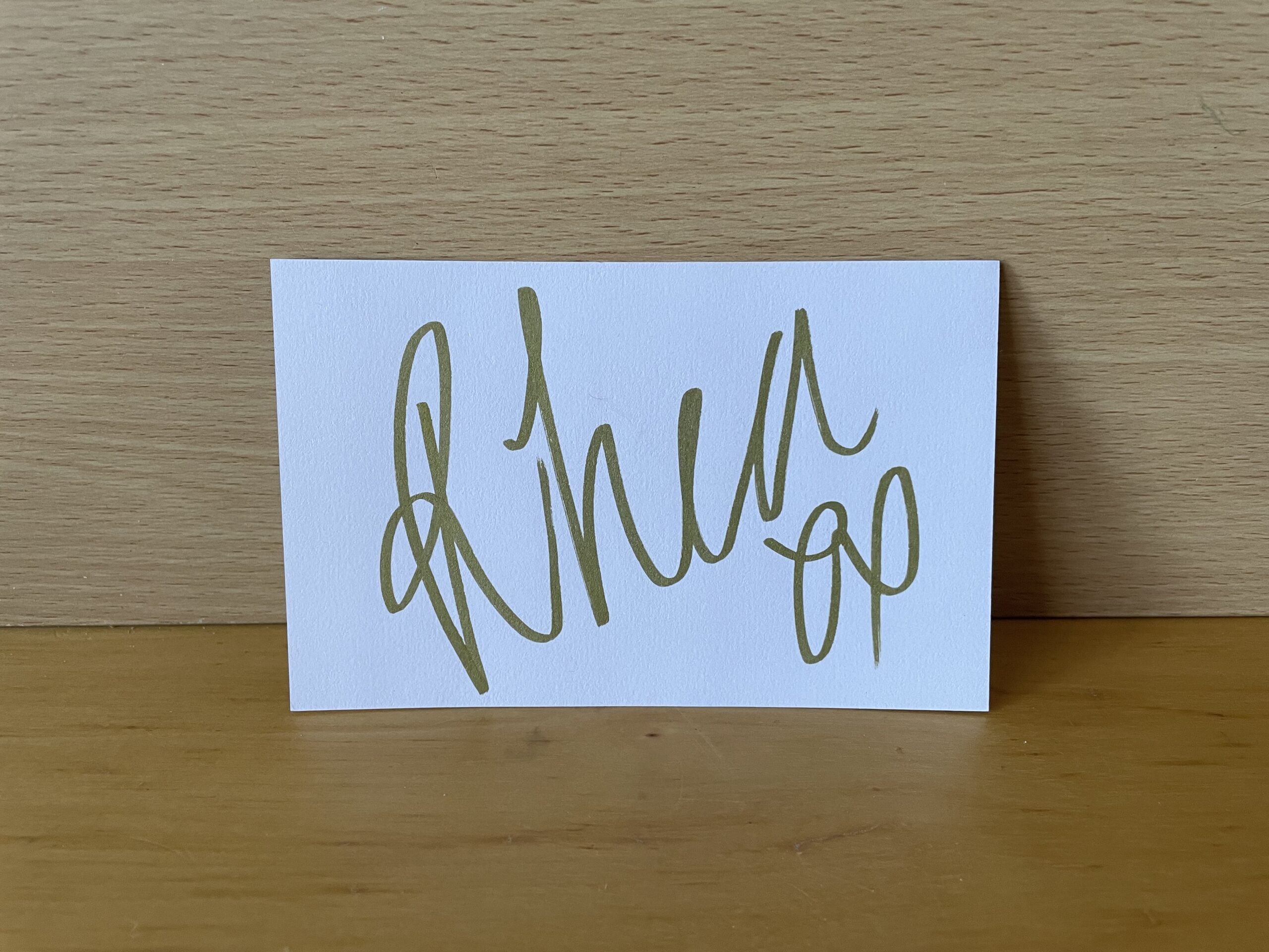 Rhea Ripley Signed White Card